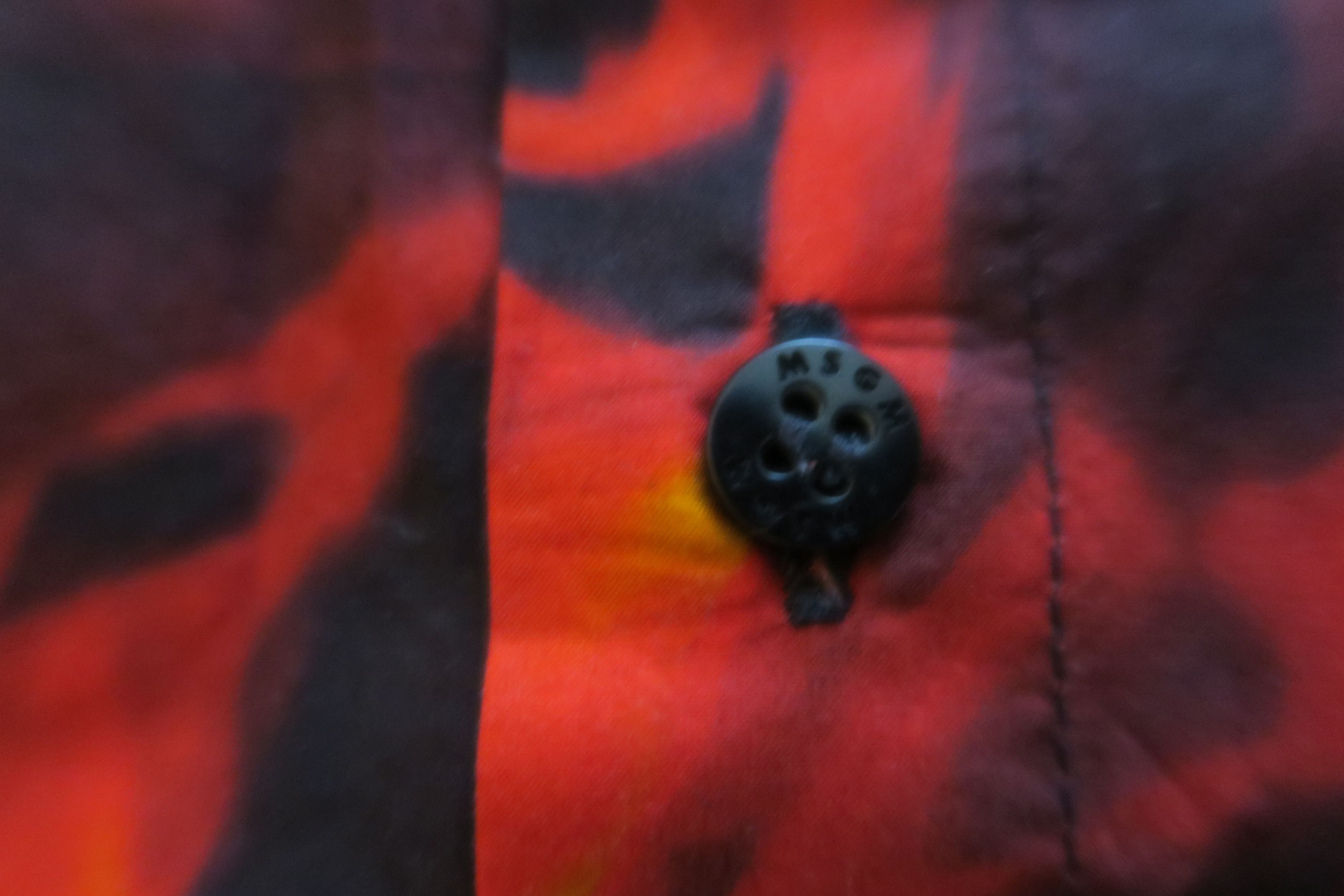 MSGM MSGM Milano Flame Print Short Sleeve Button Shirt Size 16/41 Size US L / EU 52-54 / 3 - 3 Thumbnail