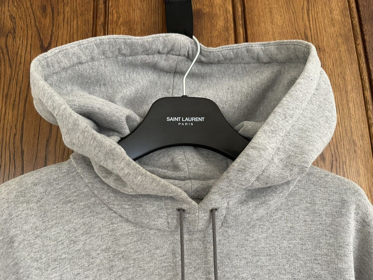 Saint Laurent Paris $990 Saint Laurent Rive Gauche logo hoodie rare XXL grey Size US XXL / EU 58 / 5 - 12 Thumbnail