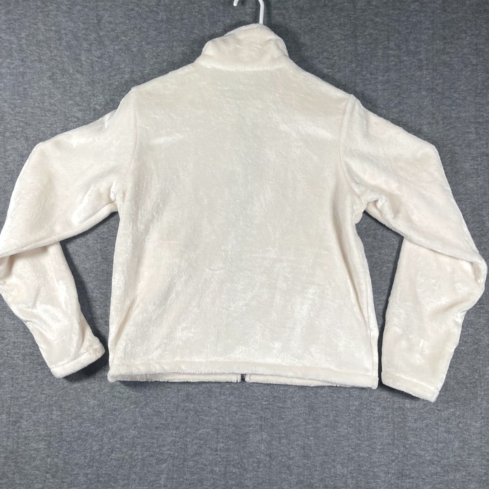 Vintage Columbia Jacket Womens M Ivory Plush Fleece Full Zip Sherpa Soft Warm Cozy Coat? Size M / US 6-8 / IT 42-44 - 3 Thumbnail