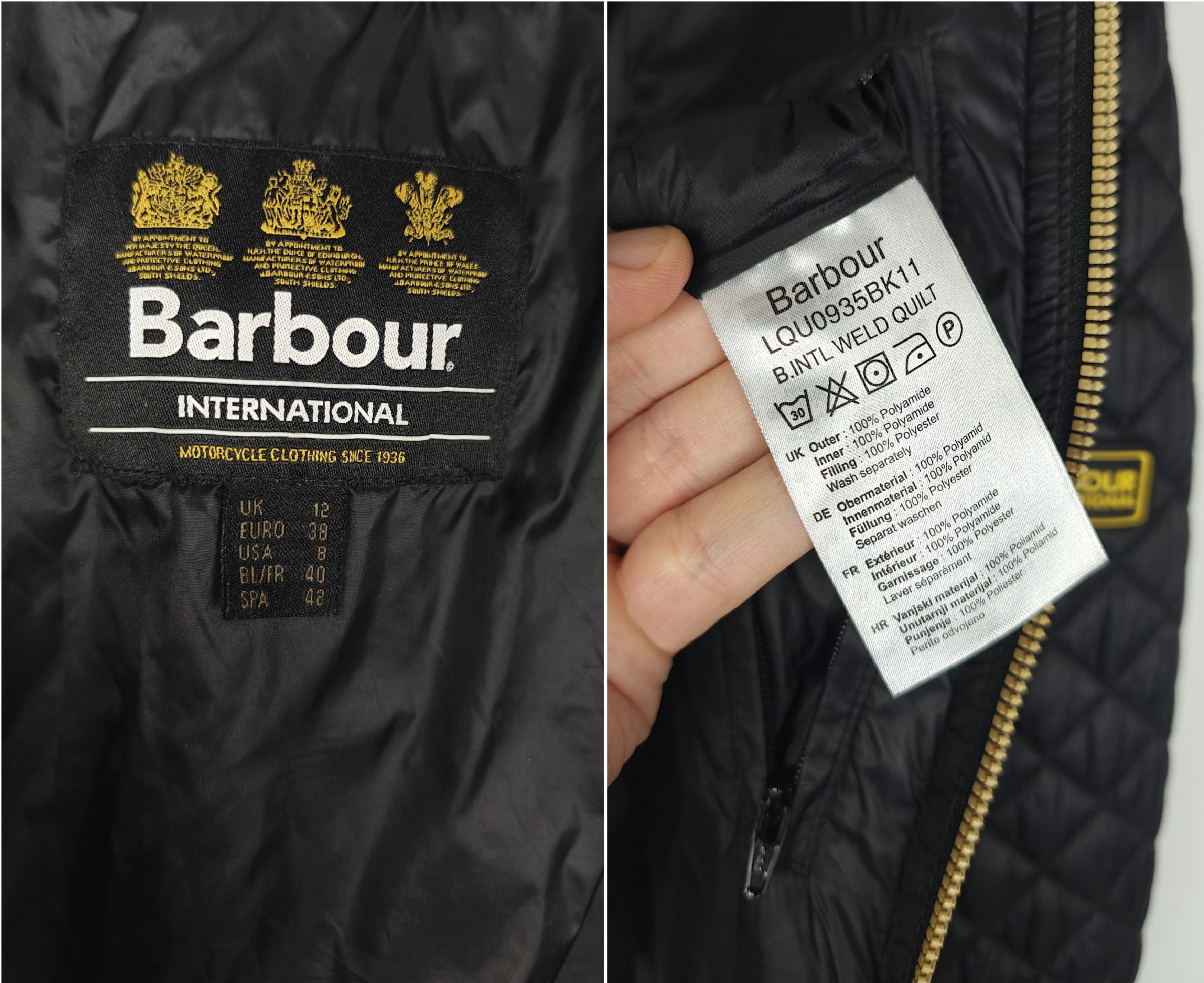Barbour Barbour International Jacket Weld Quilt Black US 8/EU 38 Size M / US 6-8 / IT 42-44 - 10 Thumbnail