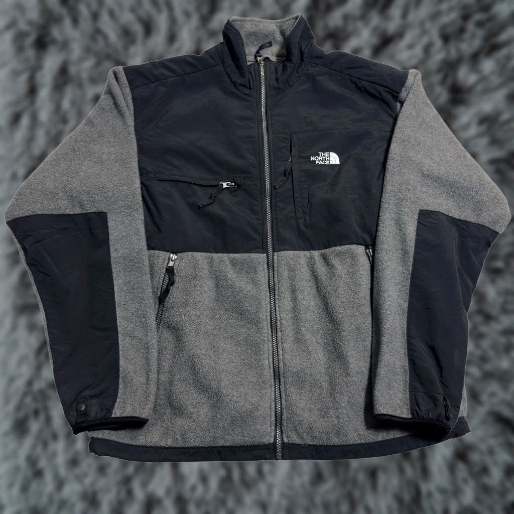 The North Face VINTAGE The North Face Jacket Mens XL Gray Full Zip Fleece Denali 90s USA Size US XL / EU 56 / 4 - 1 Thumbnail