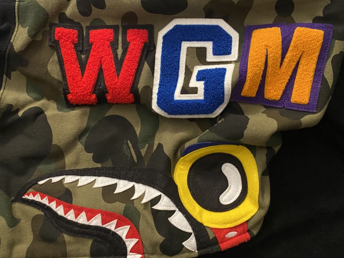 Bape × Hebru Brantley BAPE x Hebru Brantley Flyboy Shark Full Zip Hoodie Size US XXL / EU 58 / 5 - 9 Thumbnail