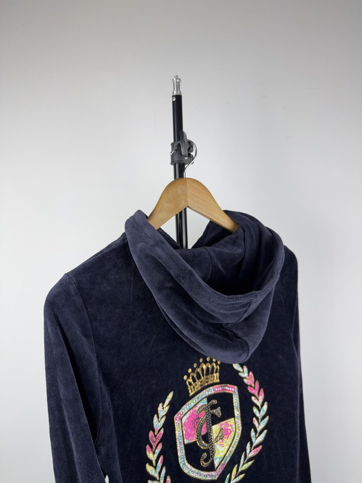 Juicy Couture Vintage 00s Retro Sexy Juicy Couture Full zip Hoodie Size L / US 10 / IT 46 - 8 Thumbnail