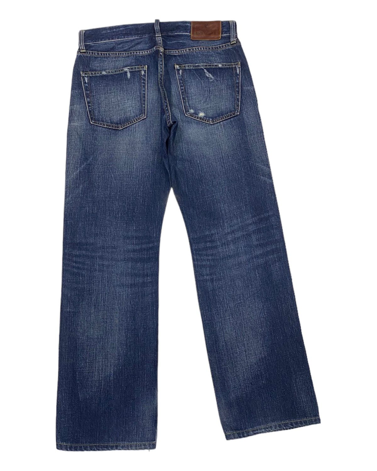 Hysteric Glamour × Japanese Brand VINTAGE BACK NUMBER BAGGY DISTRESSED DENIM JEANS Size US 31 - 4 Thumbnail
