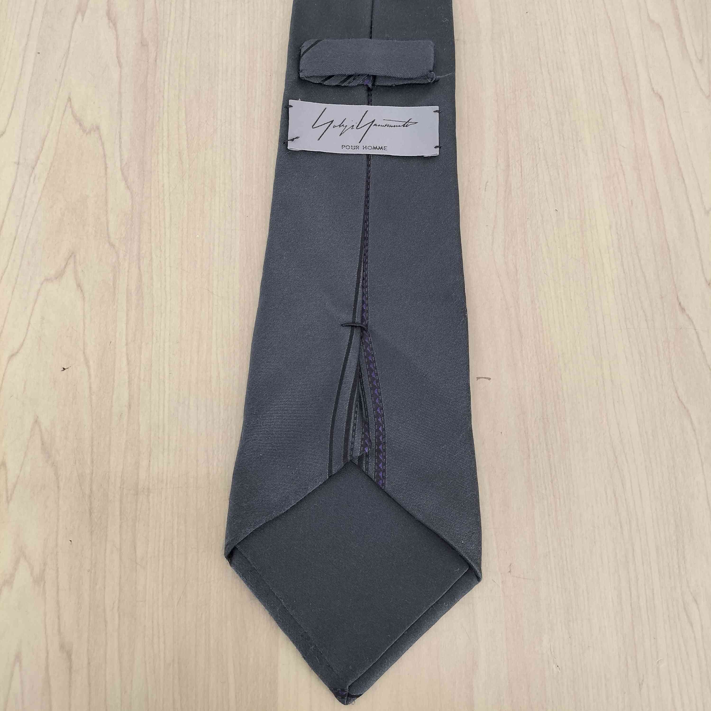 Yohji Yamamoto Yohji Yamamoto Pour Homme Centerline Silk Tie Size ONE SIZE - 3 Thumbnail