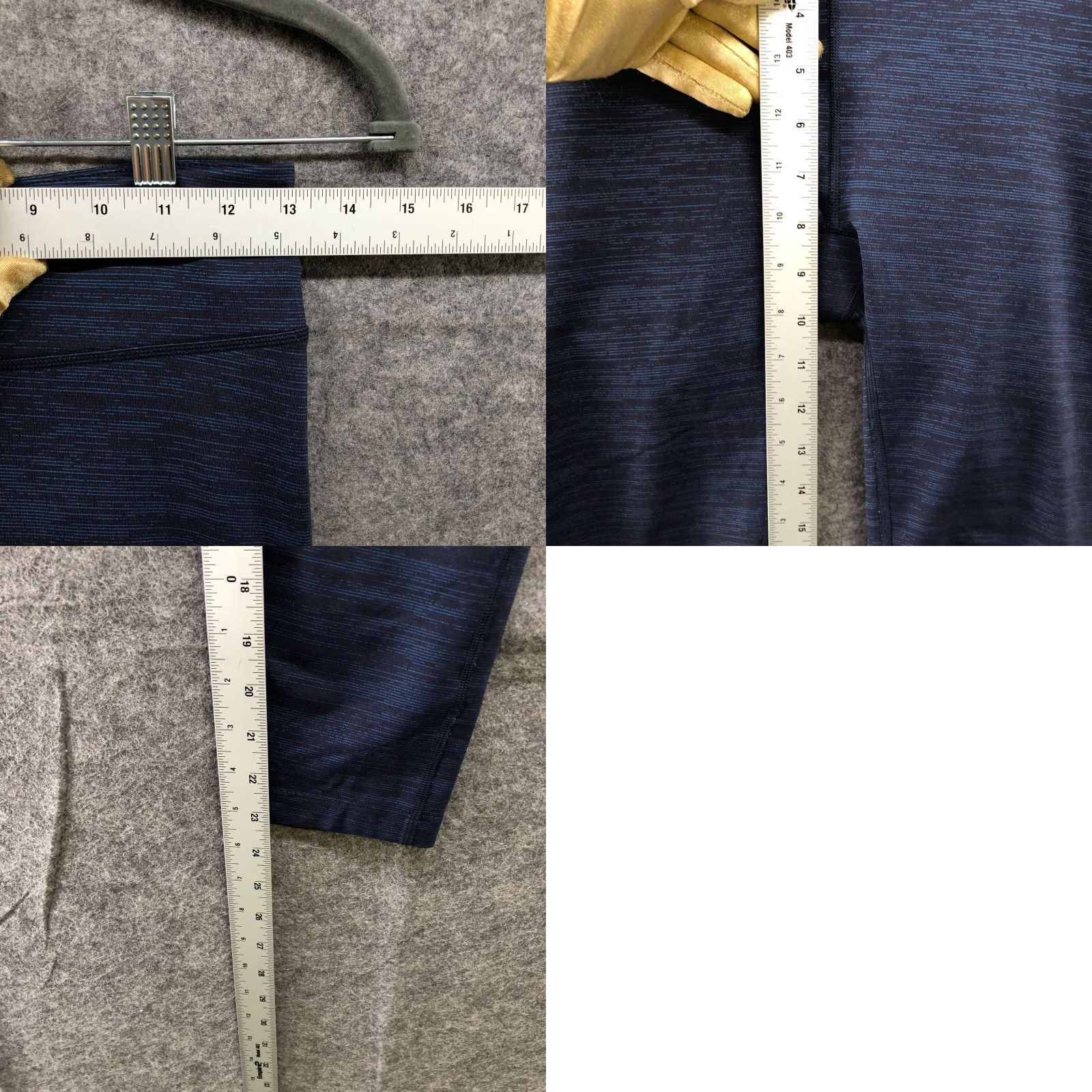 Outdoor Voices VINTAGE Outdoor Voices Leggings Womens M Cropped Space Blue Yoga Gym Size 32" / US 10 / IT 46 - 8 Thumbnail