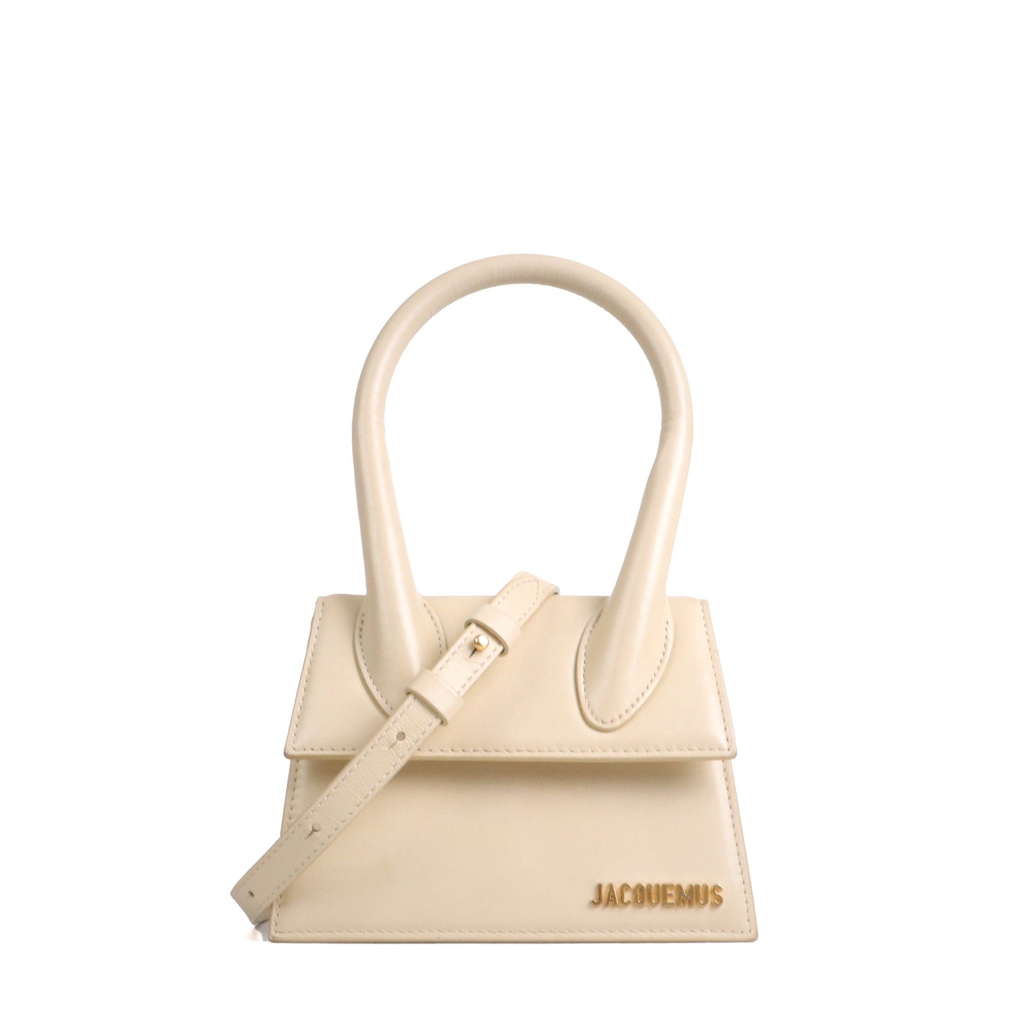 Jacquemus JACQUEMUS - Jacquemus medium Chiquito shoulder bag in beige leather Size ONE SIZE - 1 Thumbnail