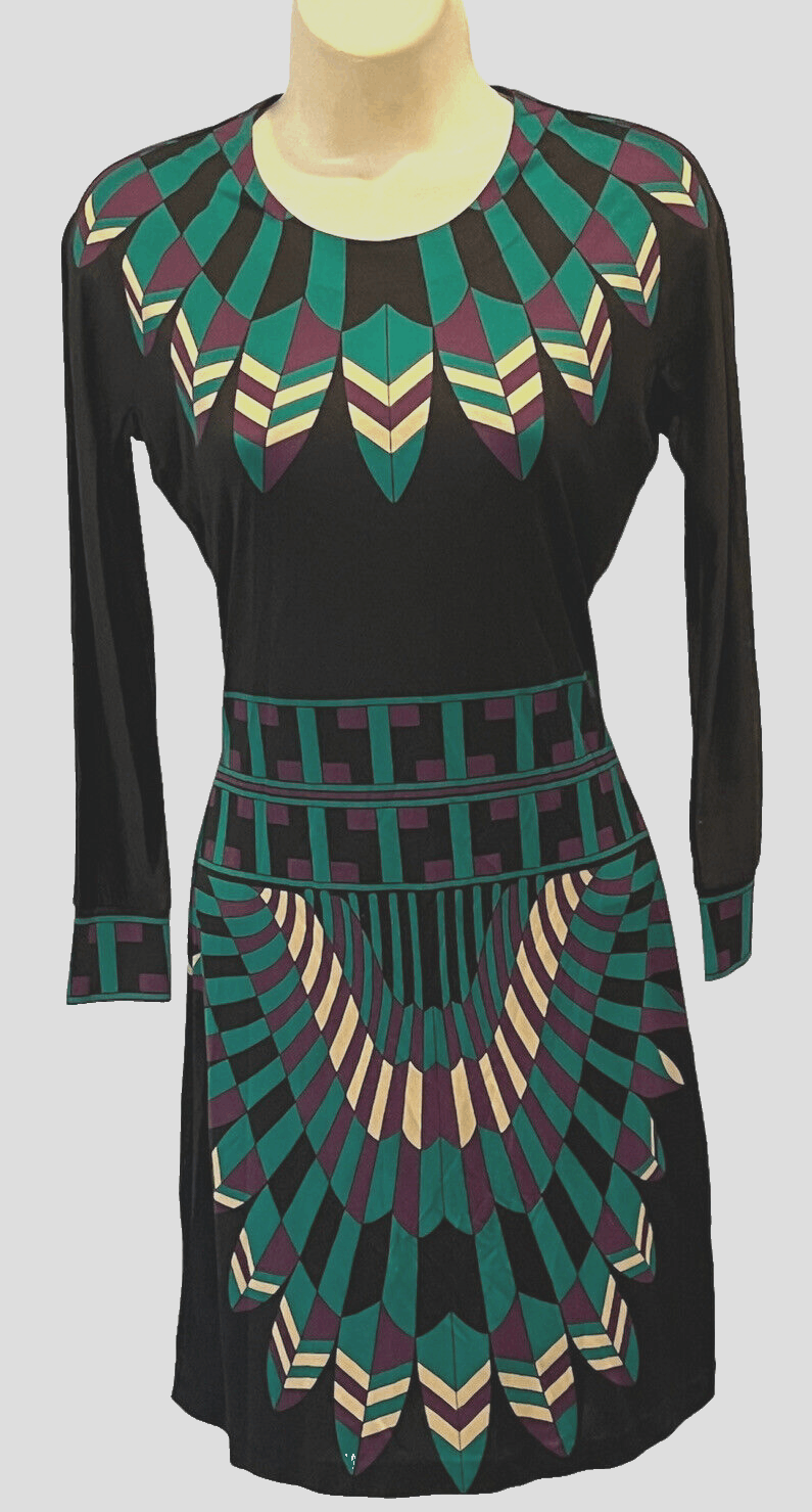 Tory Burch Tory Burch 100% Silk Long Sleeve Stretch Dress Size XS / US 0-2 / IT 36-38 - 1 Thumbnail