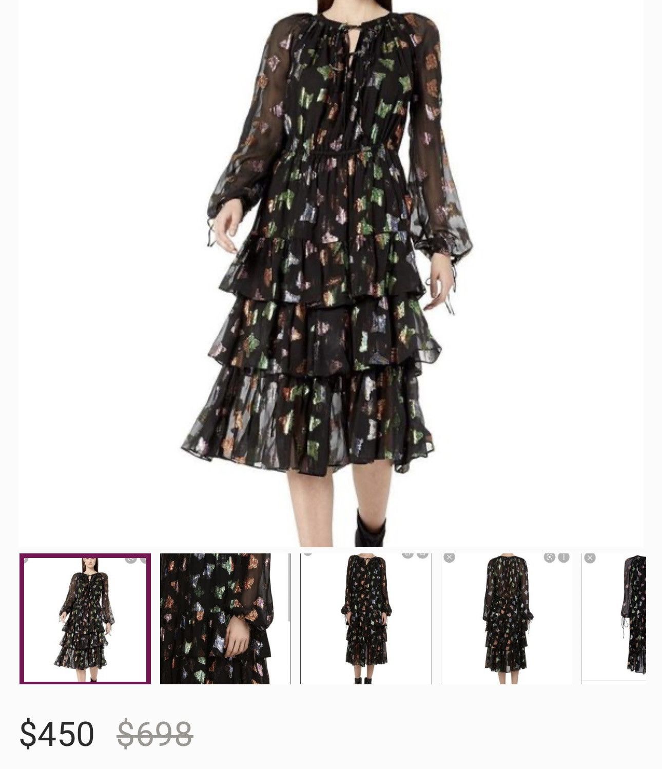 Designer × The Kooples The Kooples avant garde silk dress Size S / US 4 / IT 40 - 3 Thumbnail