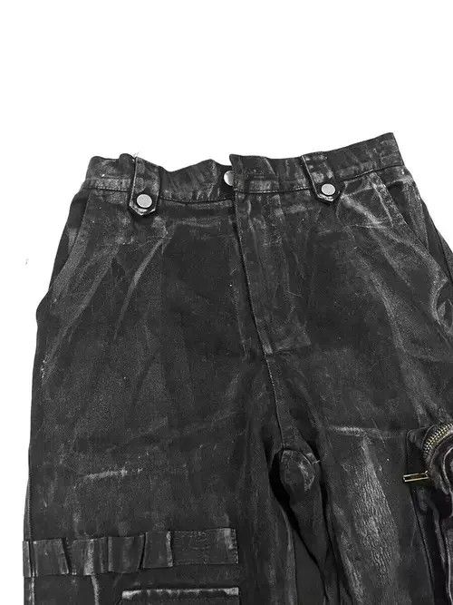 Japanese Brand × Jean Punk Rock Heavy Industrial Detachable Streamer Cargo Pants Size US 32 / EU 48 - 3 Thumbnail