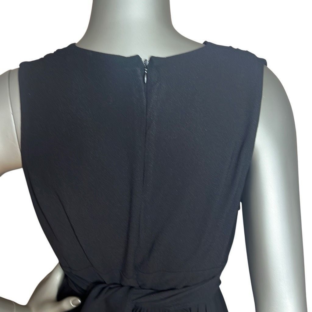 MSGM MSMG Black Sleeveless V-neck Mini Dress (013) Size S / US 4 / IT 40 - 10 Thumbnail