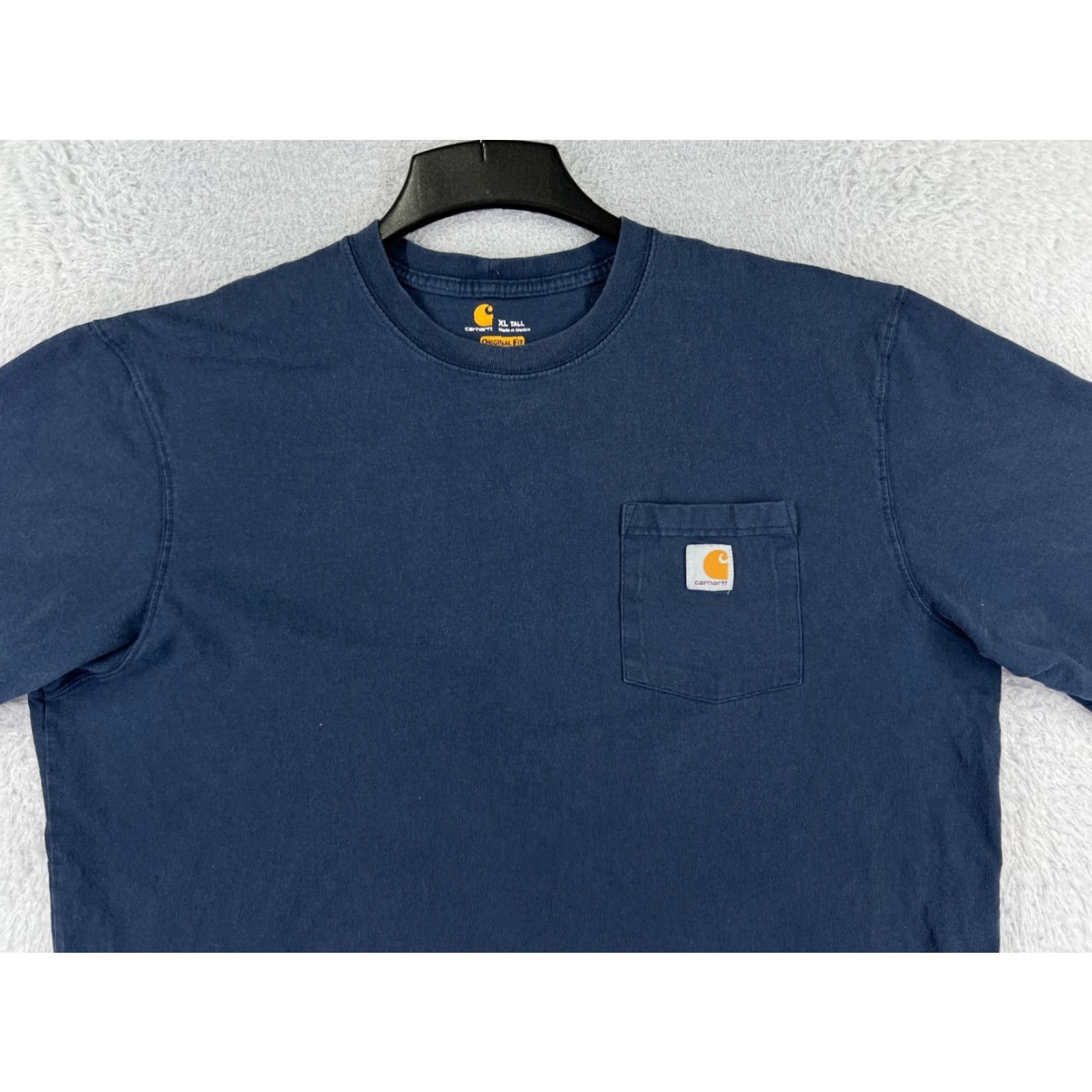 Carhartt Carhartt Shirt Mens XLT Blue Short Sleeve Crew Neck Cotton Jersey Work Classic Size US XL / EU 56 / 4 - 7 Thumbnail
