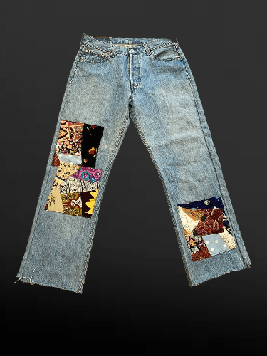 Levi's Levi's 501 Women's Jeans Denim Casual Print Size 30" / US 8 / IT 44 - 1 Thumbnail