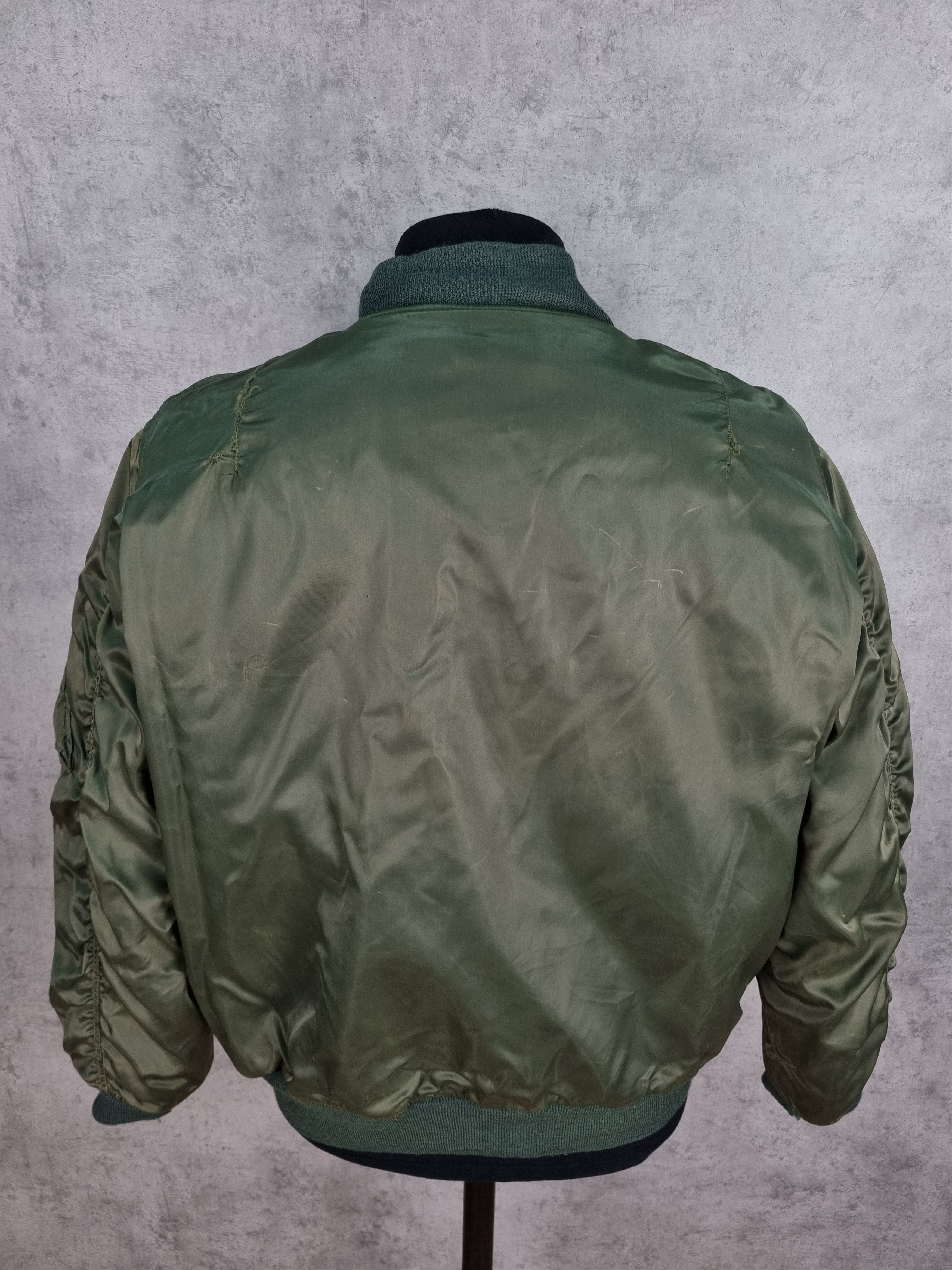 Vintage Destroyed Aviator Dirty Military Nylon Bomber Size US M / EU 48-50 / 2 - 7 Thumbnail