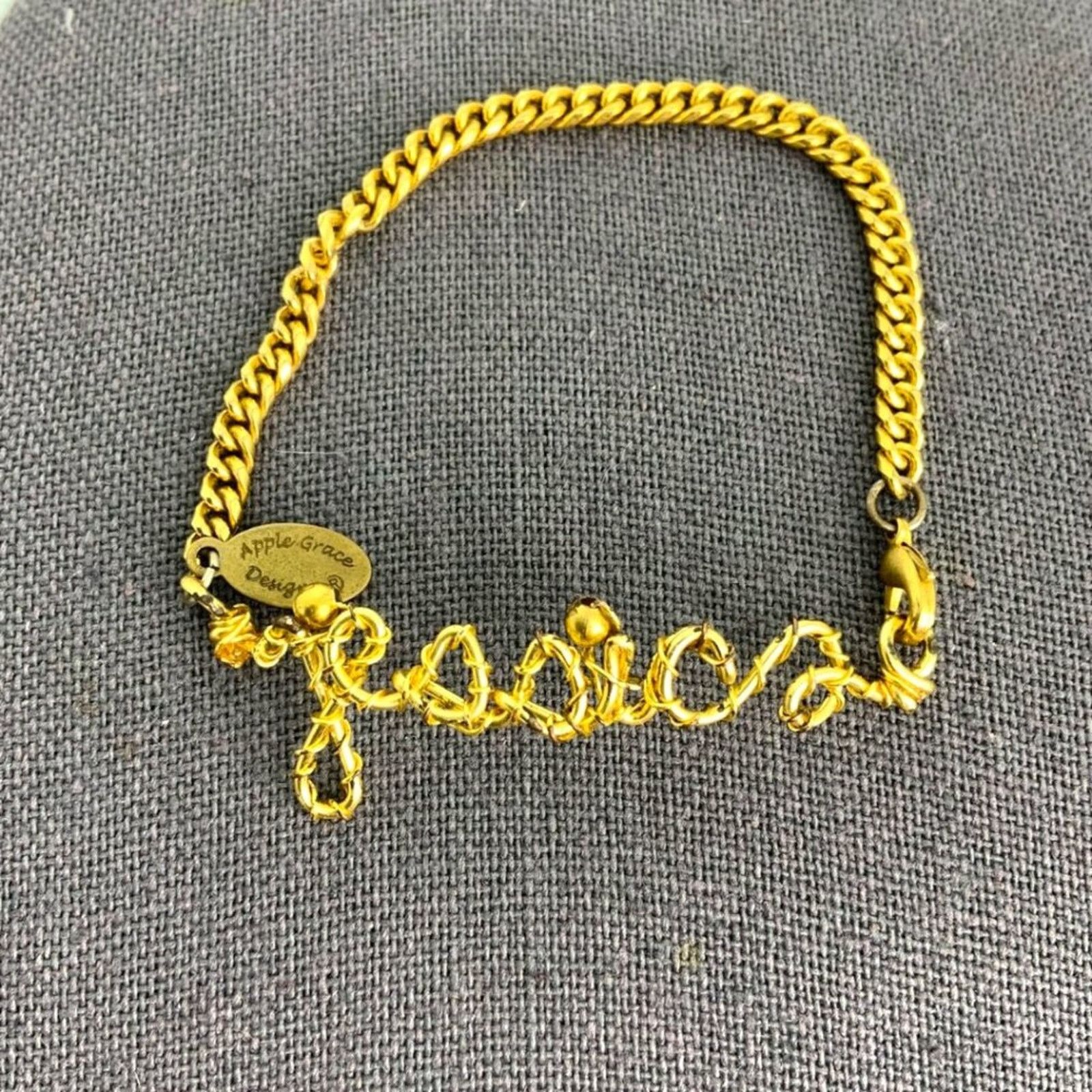 Other Apple Grace Designs Personalized Jessica Name Bracelet Size ONE SIZE - 1 Thumbnail