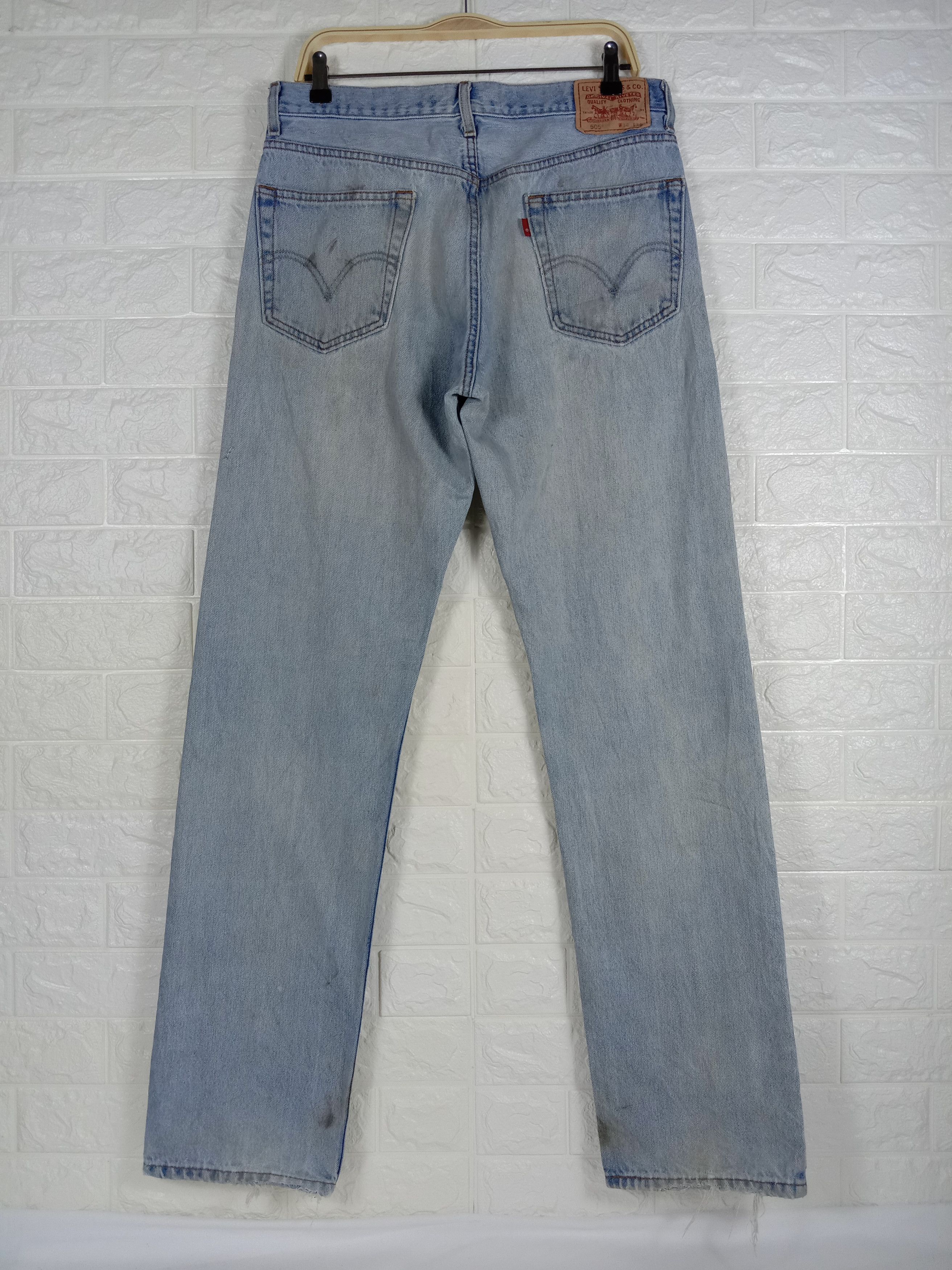 Levi's Vintage Levi's 505 Light Wash Jeans Regular Fit Denim Size US 33 - 5 Thumbnail