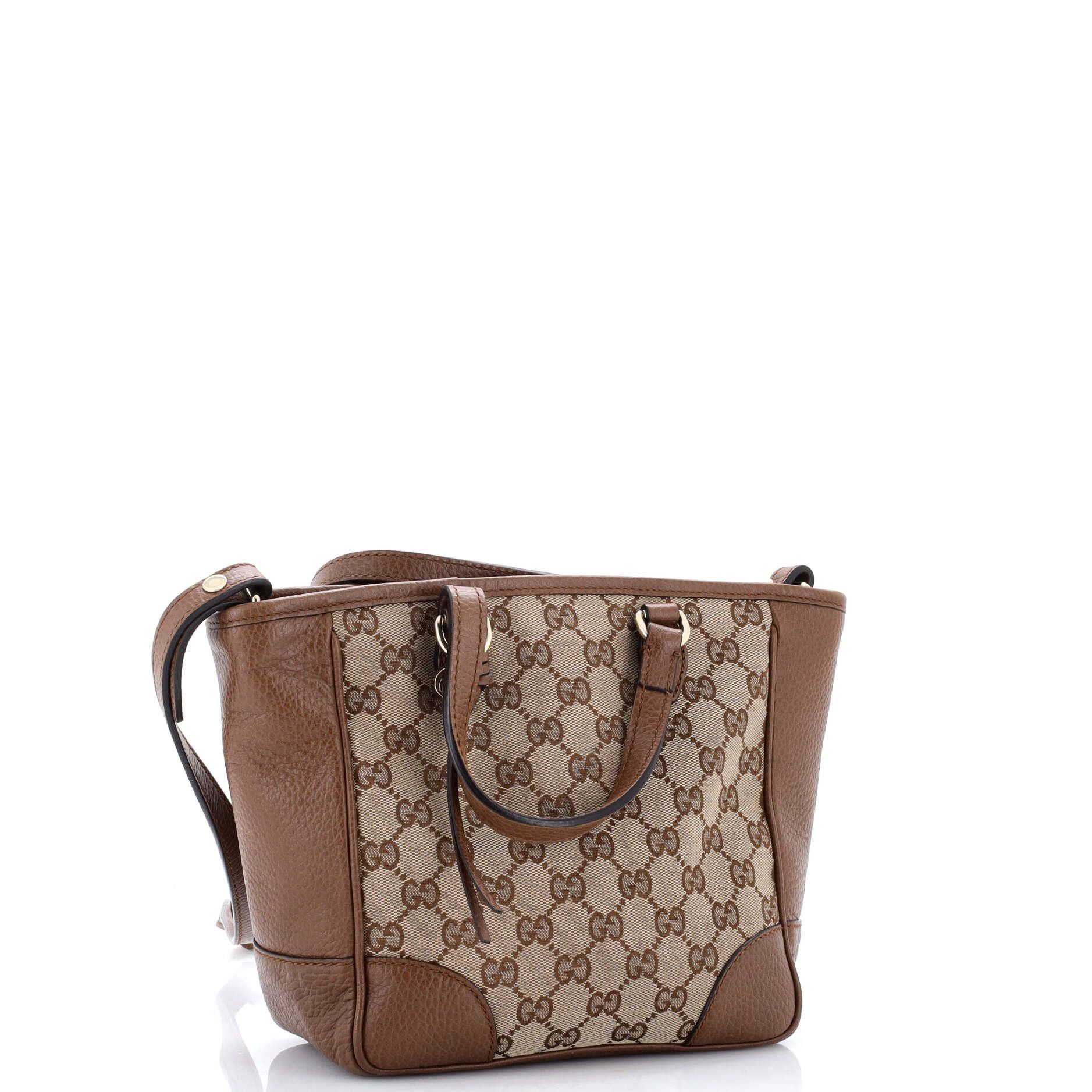 Gucci Bree Convertible Tote GG Canvas with Leather Small Size ONE SIZE - 1 Thumbnail