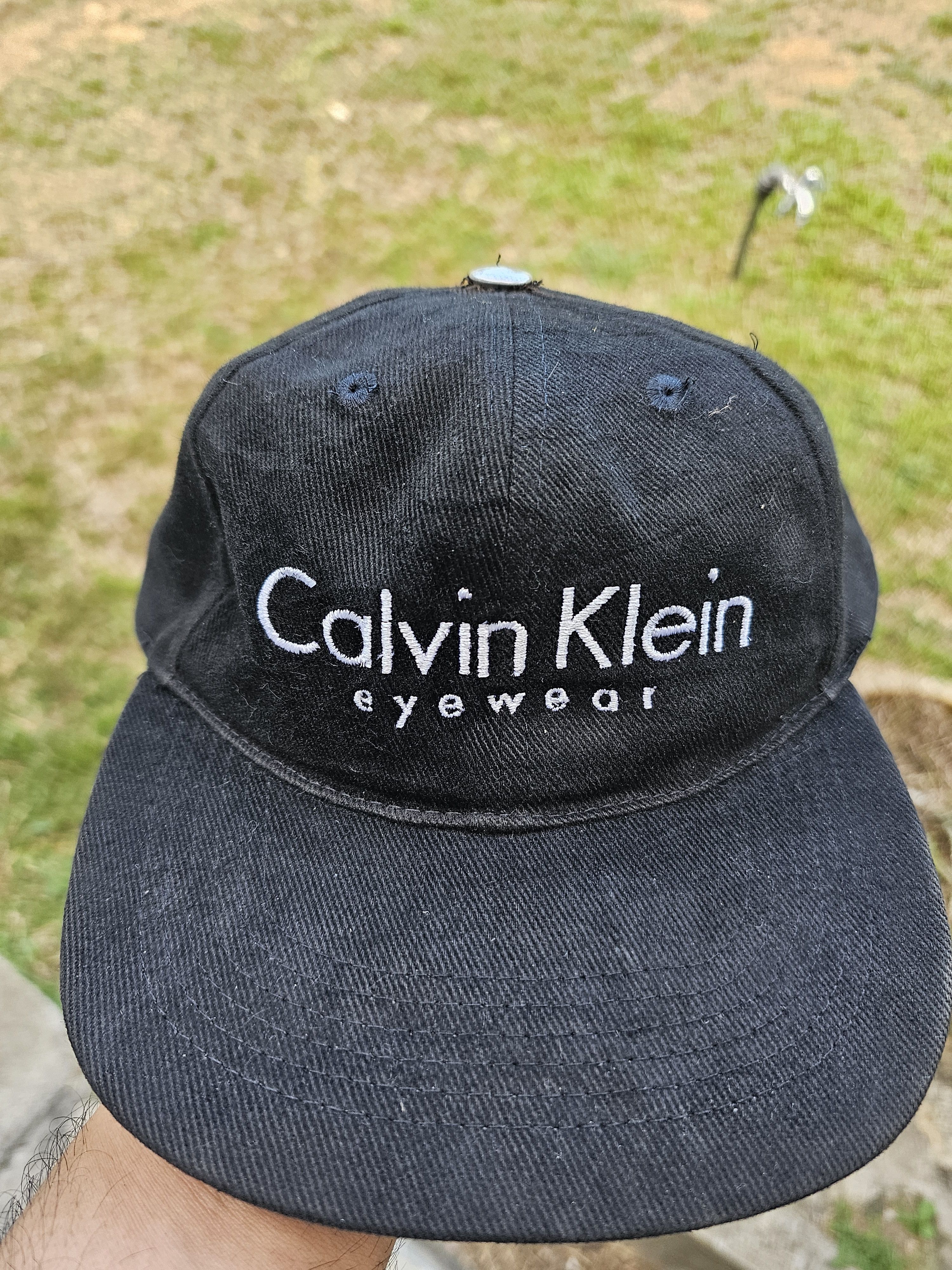 Calvin Klein Vintage 90s Strapback Baseball Cap CK Calvin Klein Eyewear Size ONE SIZE - 1 Thumbnail
