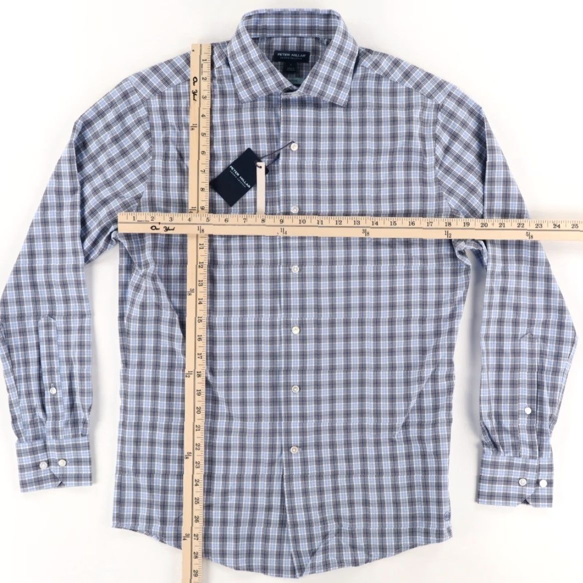 Peter Millar Peter Millar Shirt Men’s Blue McAlister Performance Plaid Button Up S Size US S / EU 44-46 / 1 - 3 Thumbnail