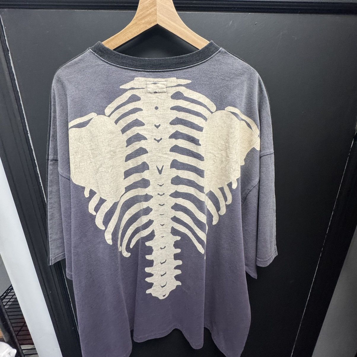Kapital Kapital Jersey 2Tones Bones Big Pocket T-Shirt Black/Purple Size US L / EU 52-54 / 3 - 2 Thumbnail
