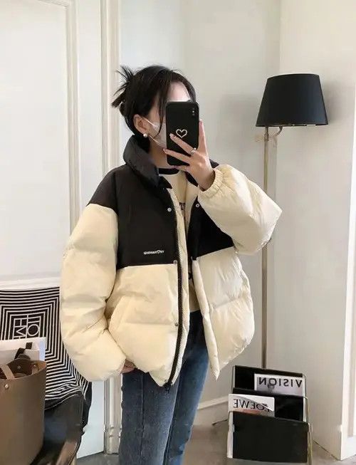 Japanese Brand × Vintage Zoki Korean Patchwork Women Parkas Winter Thick Size ONE SIZE - 3 Thumbnail