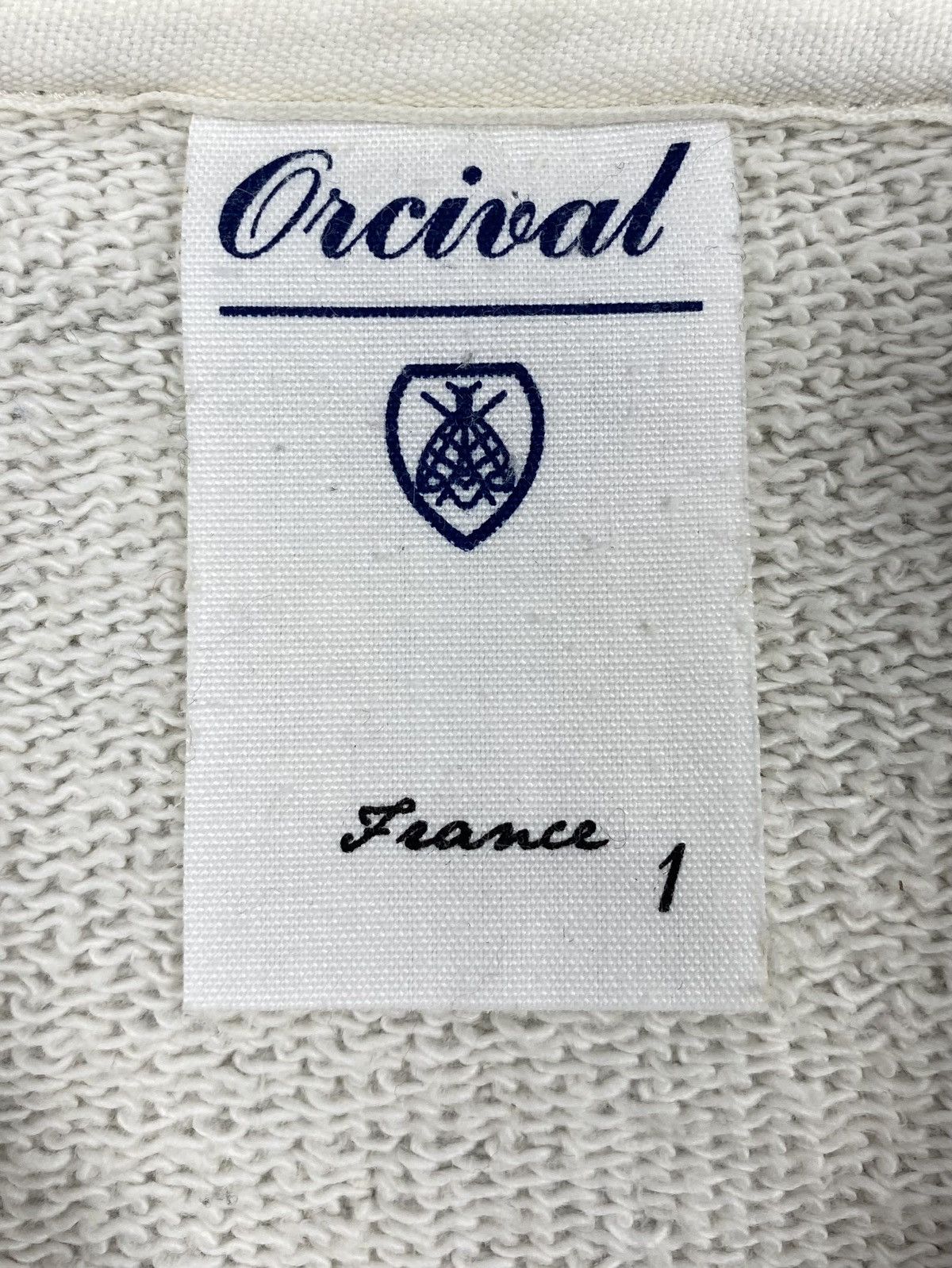 Orcival Orcival France Blank Grey French Terry Cotton Zip Hoodie Size S / US 4 / IT 40 - 3 Thumbnail
