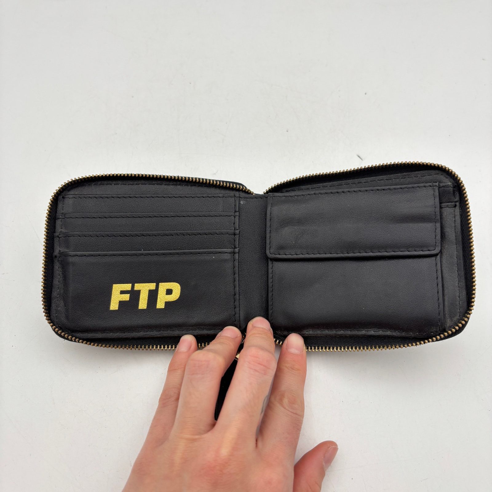 Fuck The Population FTP Dimensions Logo Leather Wallet Zip Streetwear Skate Size ONE SIZE - 3 Thumbnail