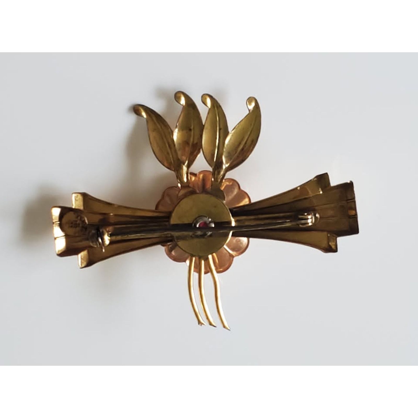 Other Vintage 1940s Gold-fill Harry Iskin Floral Brooch Size ONE SIZE - 5 Thumbnail