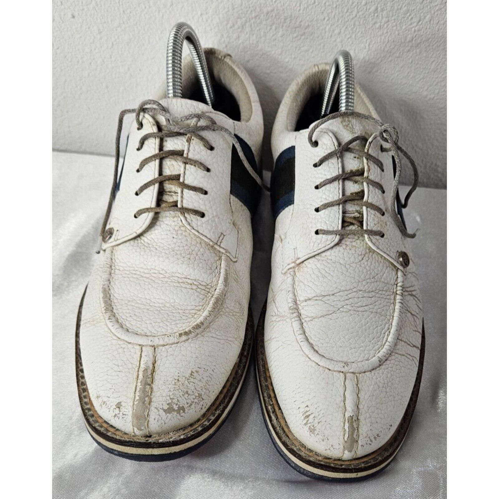 Dolce & Gabbana Dolce & Gabbana G4 Pebbled Leather Golf Shoes White Sz 9.5M Size US 9 / EU 42 - 2 Thumbnail