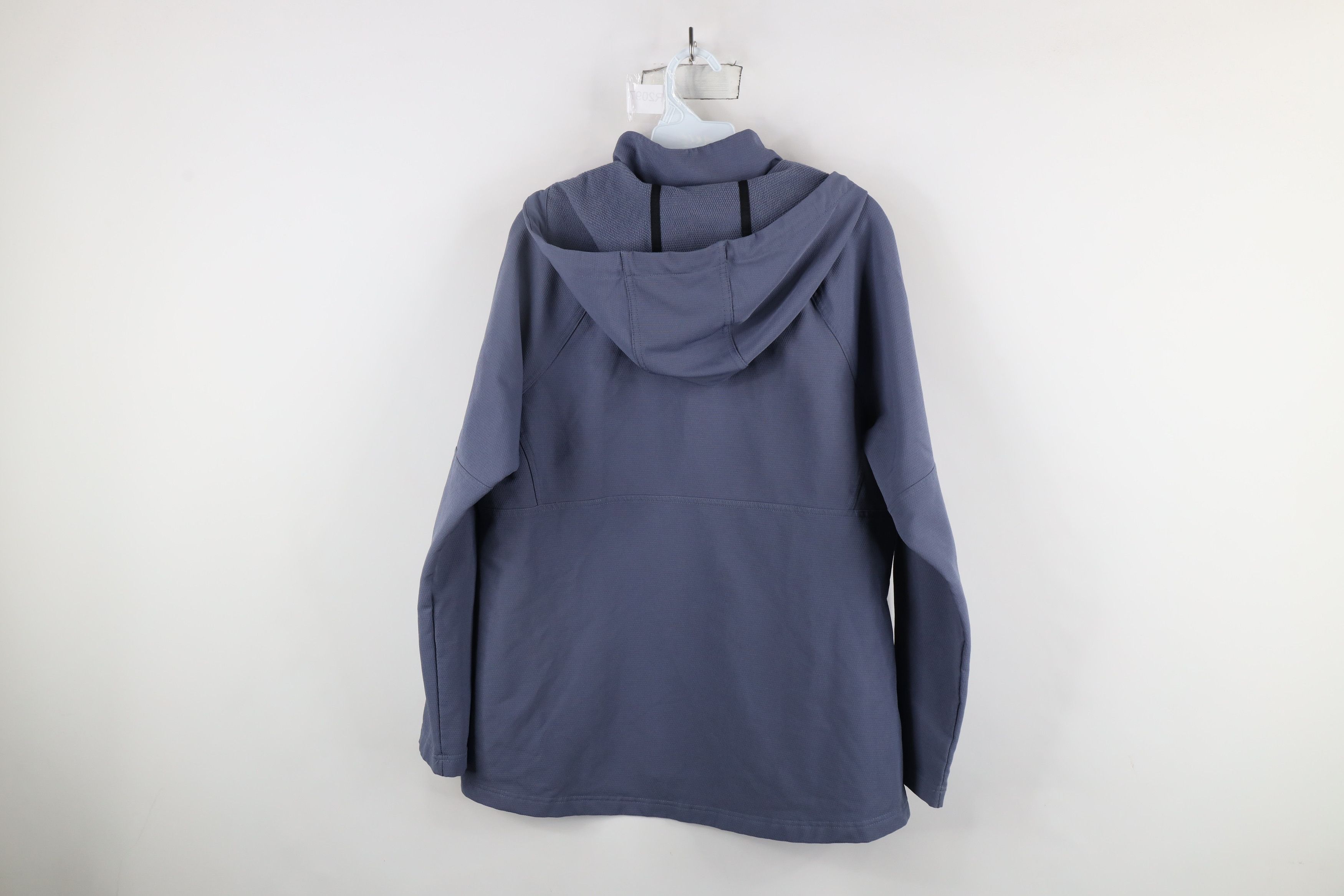 The North Face × Vintage The North Face Tekno Ridge Half Zip Hooded Jacket Blue Size L / US 10 / IT 46 - 10 Thumbnail