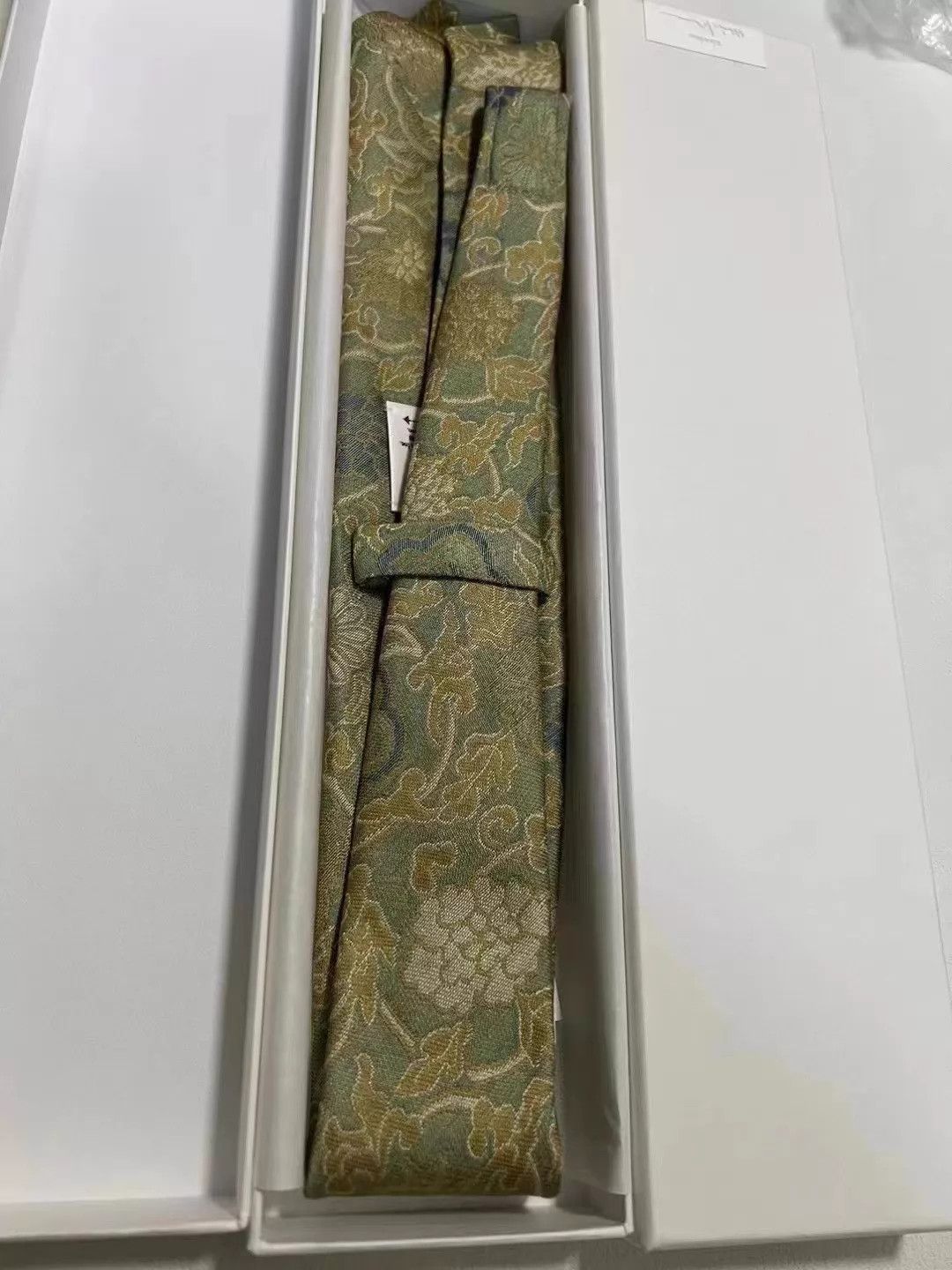 Visvim VISVIM 23AW Jacquard Silk Linen Blend Tie Beige Size ONE SIZE - 8 Thumbnail
