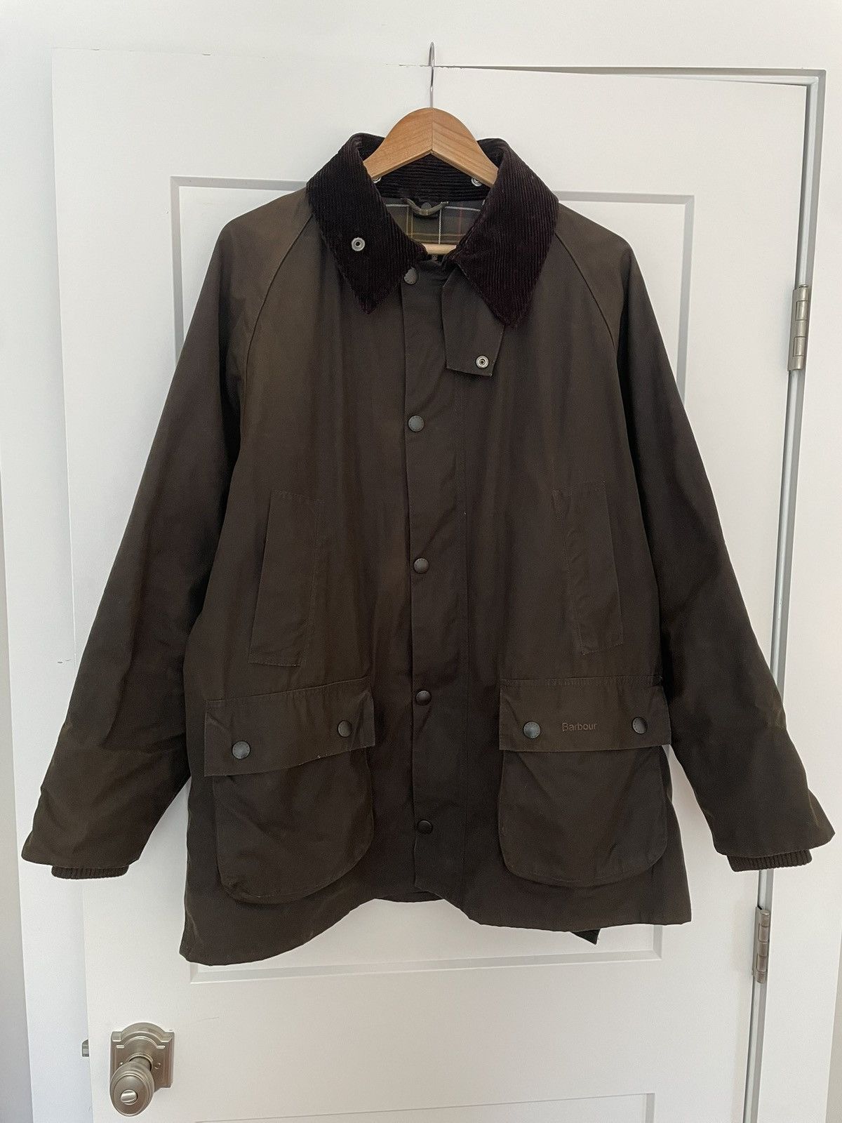 Barbour Beaufort waxed jacket C36 / 91 cm XS / S - Vintage Store