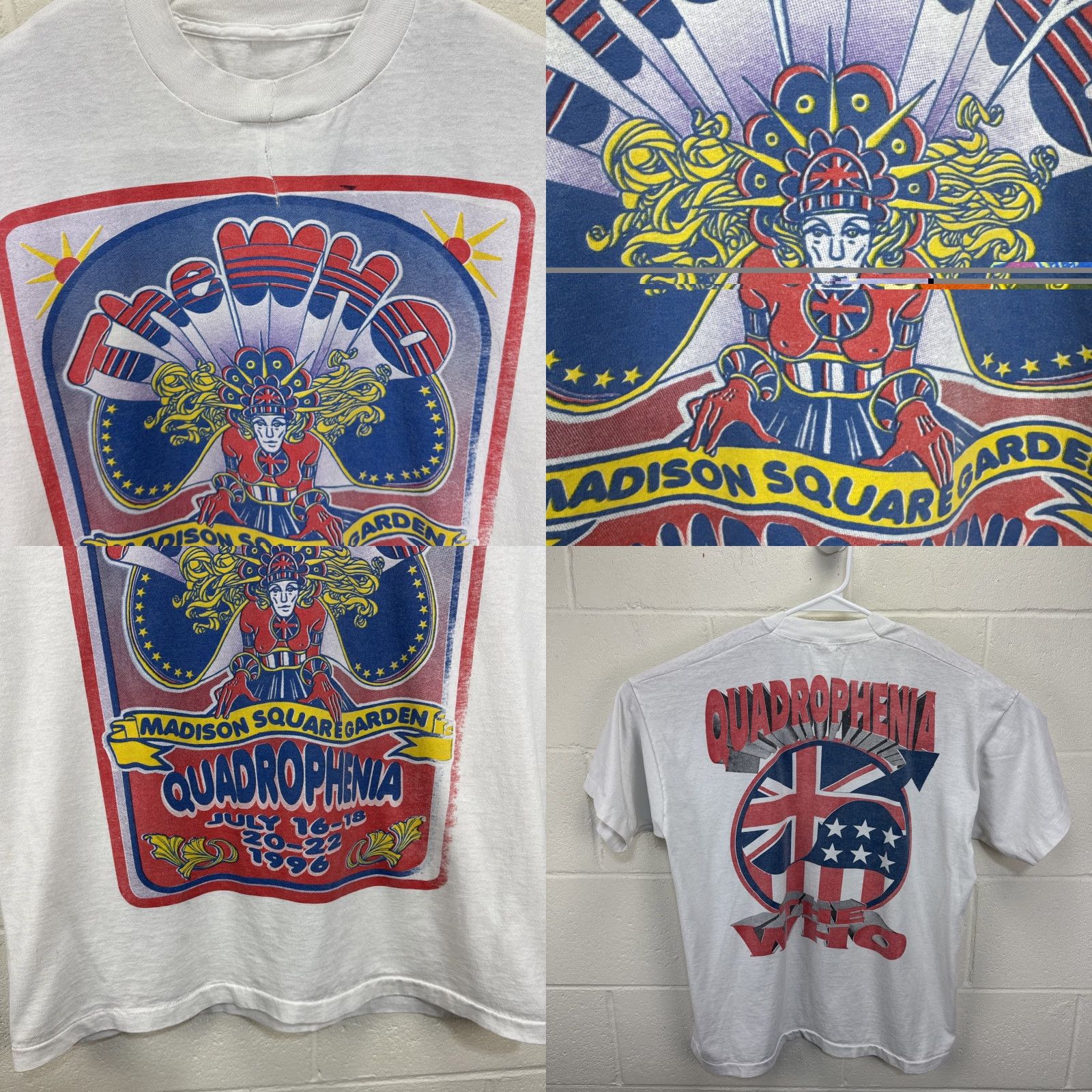 Fruit Of The Loom The Who Vintage 1996 Quadrophenia Madison Square Garden Double Sided Size L Size US L / EU 52-54 / 3 - 8 Thumbnail