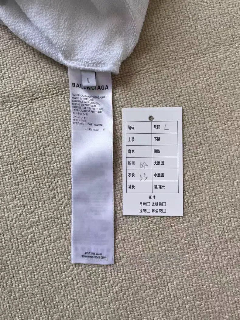 Balenciaga Balenciaga Solid Color Letter Logo Printed Hoodie, Women's Size L / US 10 / IT 46 - 4 Thumbnail
