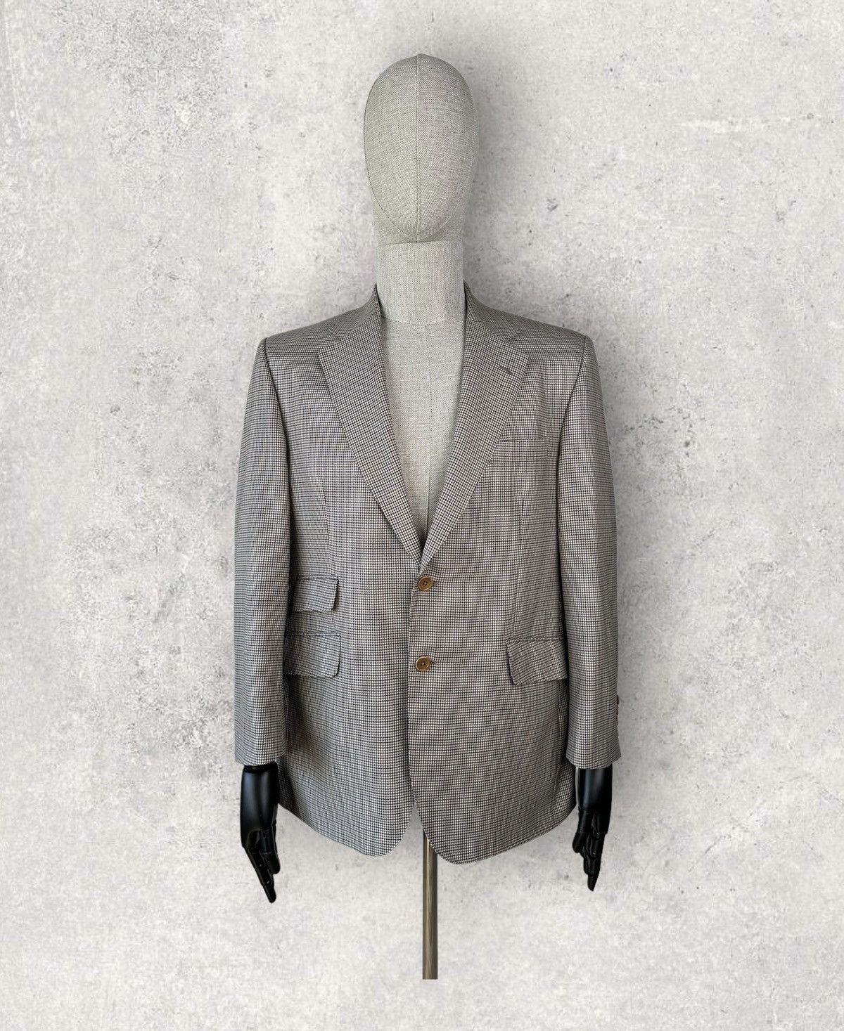 Aquascutum Vintage AQUASCUTUM Classic Check Blazer Jacket size 42S Size 42S - 1 Thumbnail