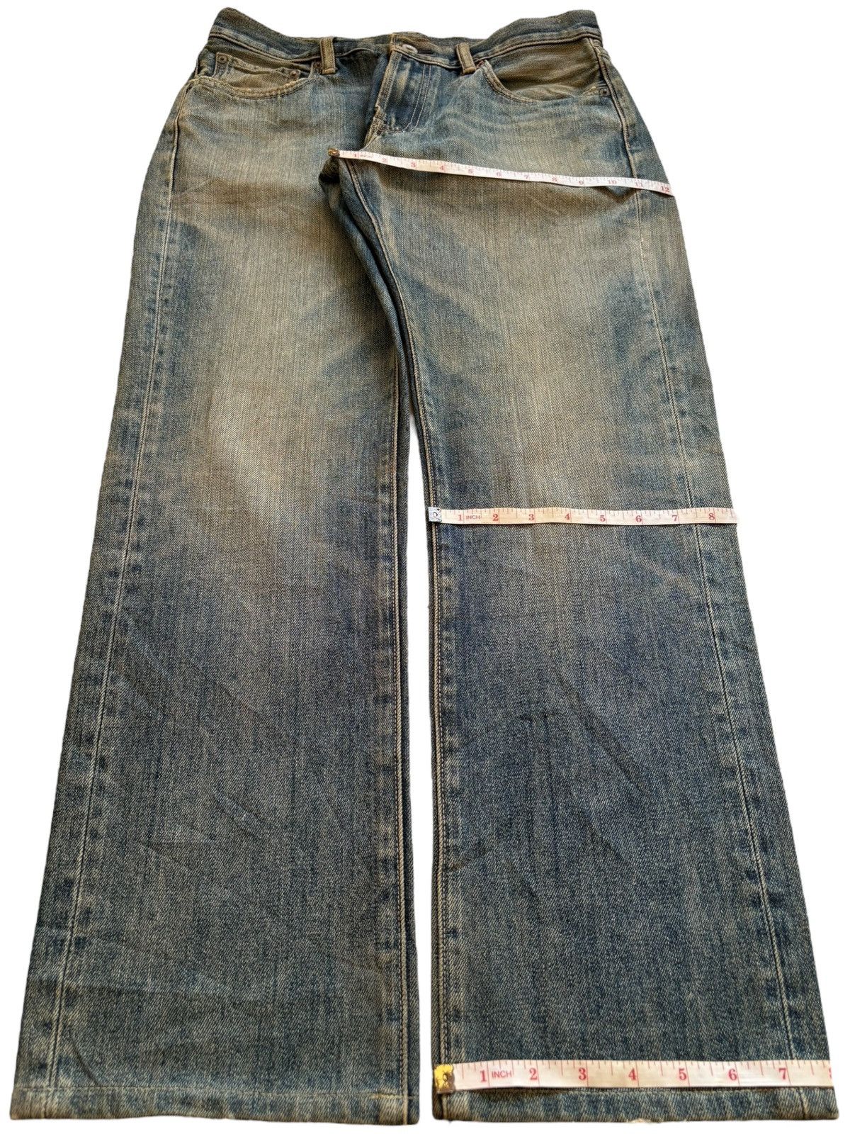Uniqlo Vintage Uniqlo Rusty Mud Wash Loose Blue Jeans Size US 31 - 14 Thumbnail