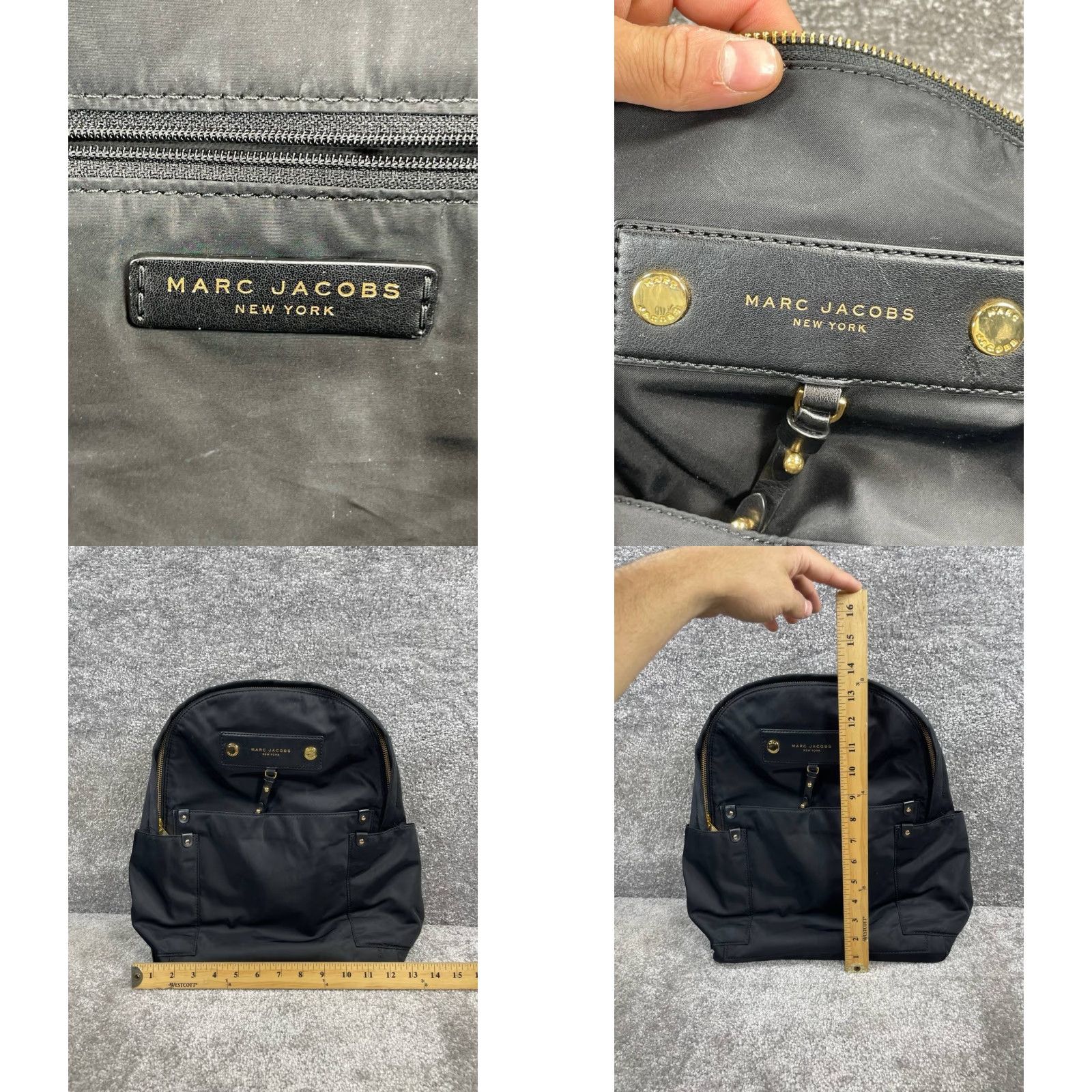 Marc Jacobs Marc Jacobs Backpack Black Top Handle Adjustable Shoulder Bag Nylon Solid Vintage No Size M / US 6-8 / IT 42-44 - 8 Thumbnail
