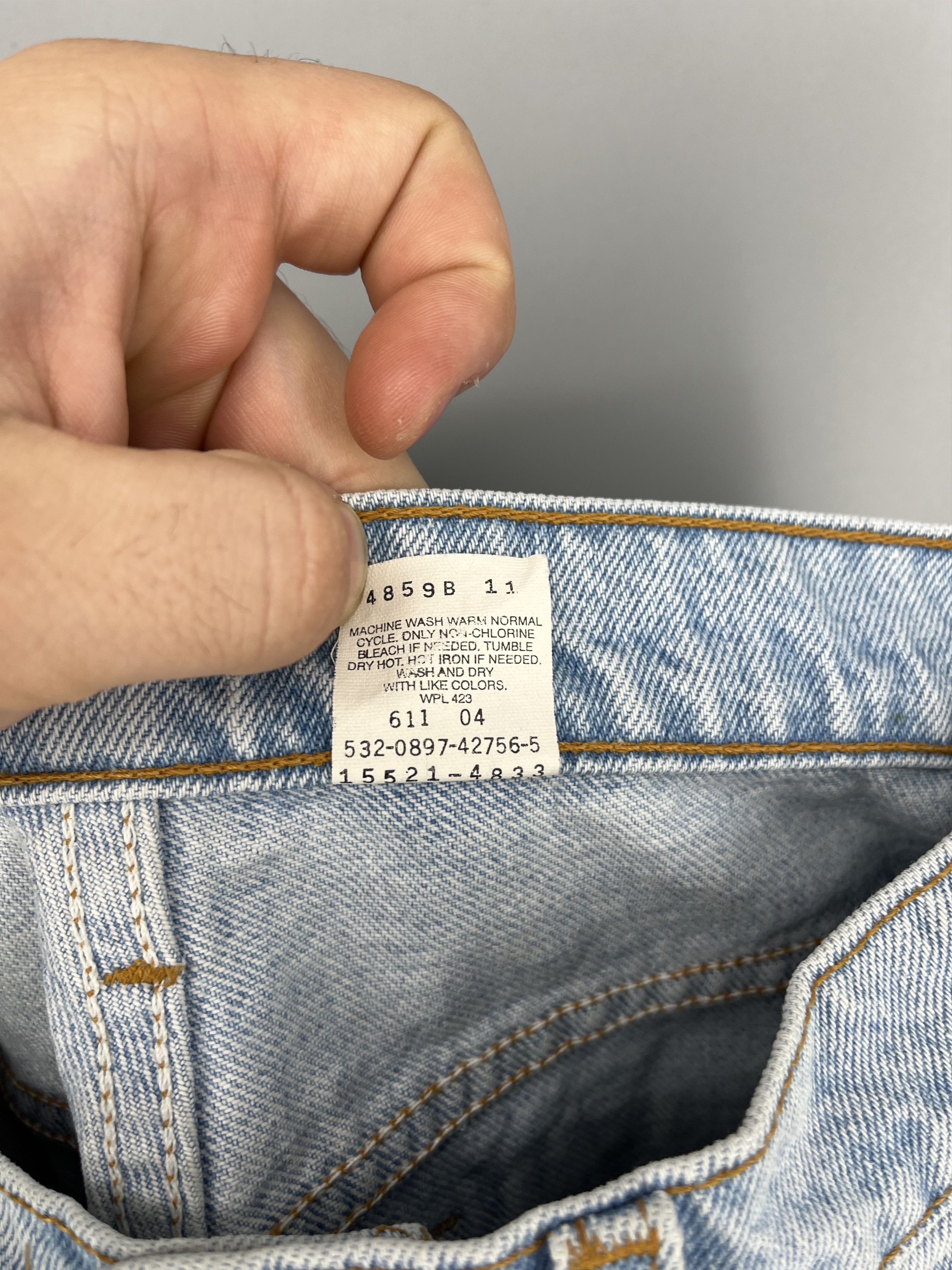 Levi's Vintage Levi’s 512 Slim Fit Straight Leg Light Blue Jeans Size US 30 / EU 46 - 16 Thumbnail