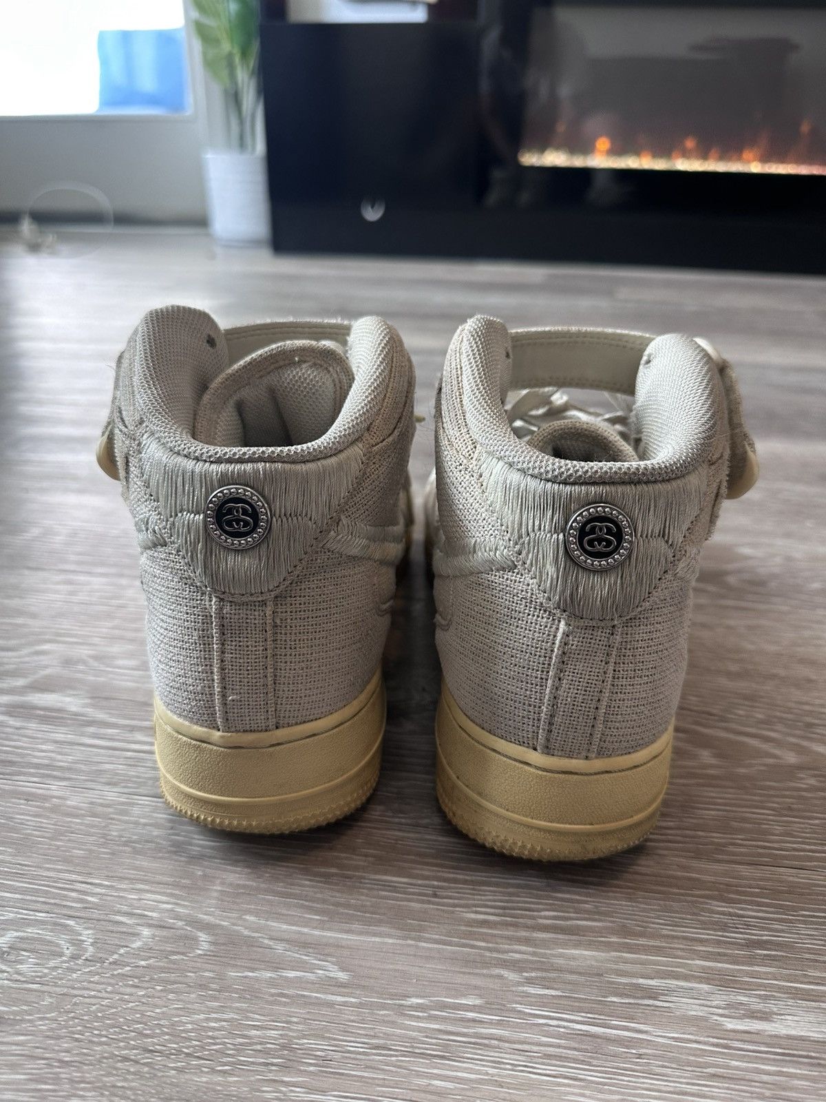 Nike × Stussy 2022 Stussy x Nike Air Force 1 Mid 'Fossil' Size US 10 / EU 43 - 5 Thumbnail