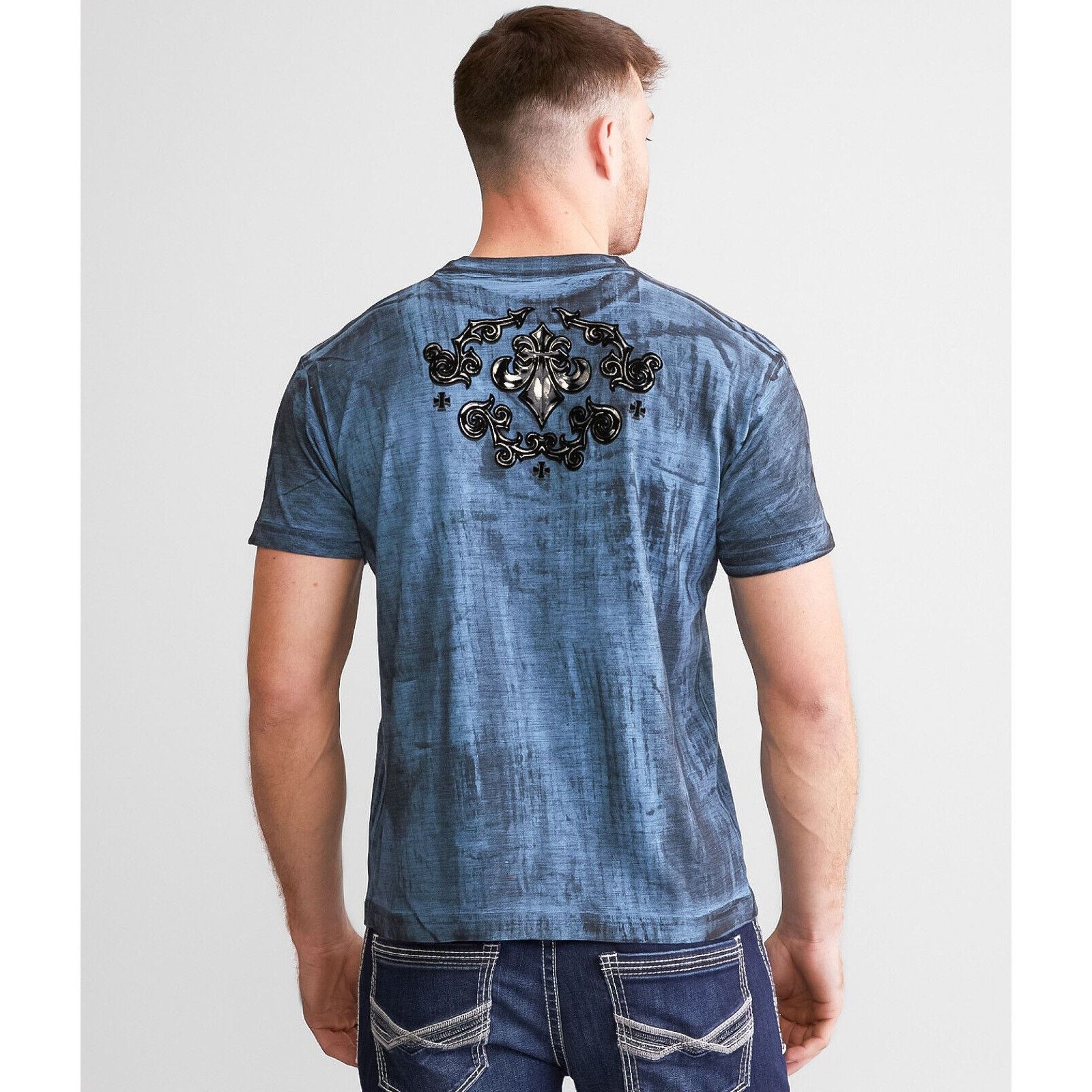 Affliction Affliction Clothing Men's T-Shirt Polaris Felt Graphic Tee Size US XS / EU 42 / 0 - 6 Thumbnail