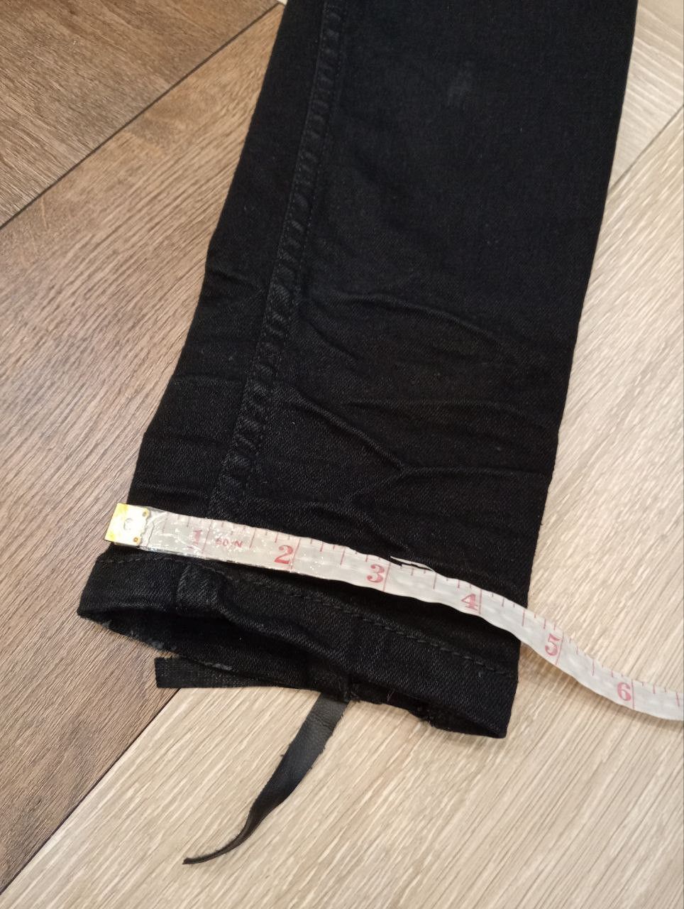 Robins Jeans ROBIN'S JEAN BLACK RIPPED FINISH LACE UP STRETCH SKINNY PANT Size 28" / US 6 / IT 42 - 22 Thumbnail