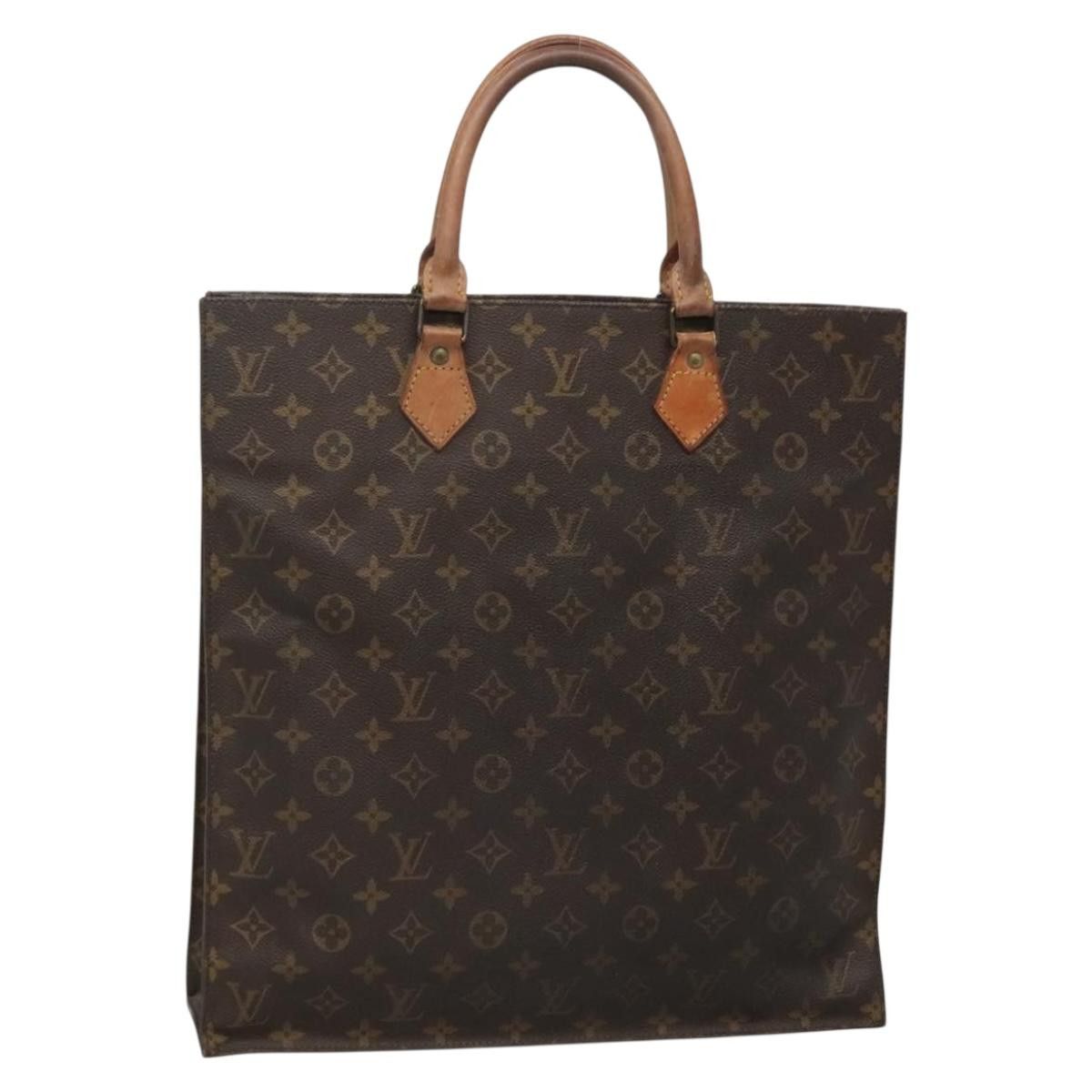Louis Vuitton LOUIS VUITTON Monogram Sac Plat Hand Bag M51140 Size ONE SIZE - 1 Thumbnail