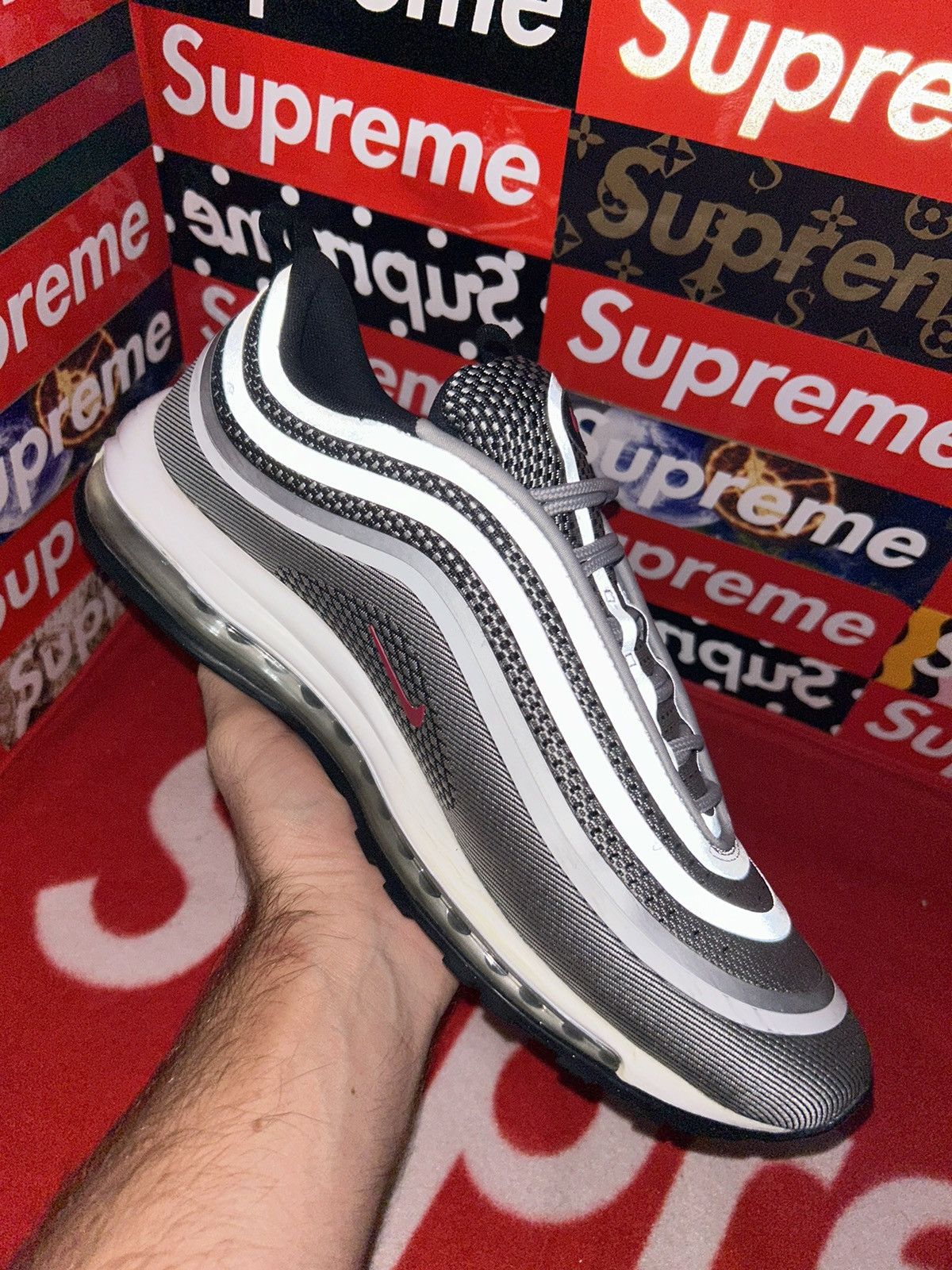 Nike Nike Air Max 97 Ultra 17 Silver Bullet 918356-003 size 12 Size US 12 / EU 45 - 7 Thumbnail