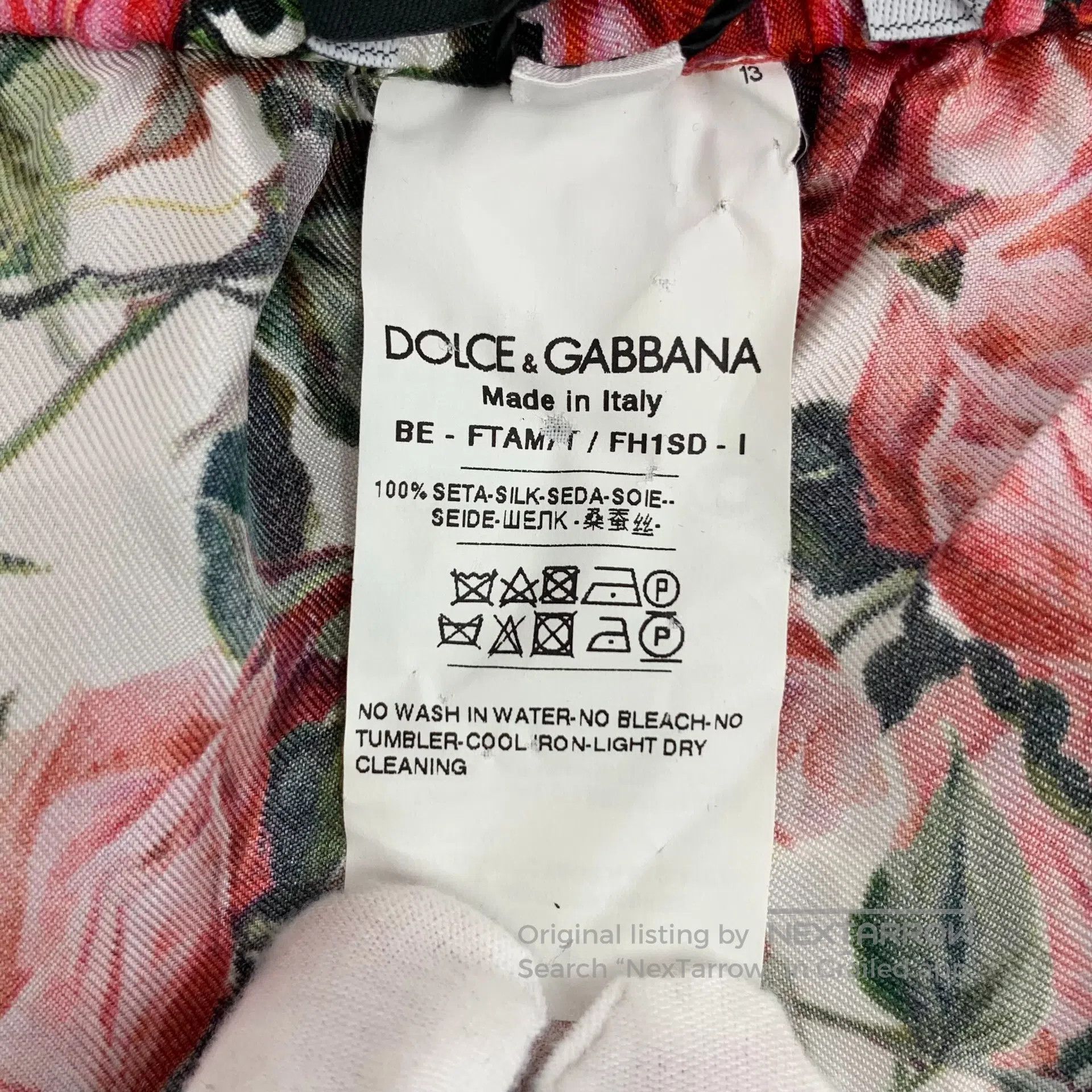 Dolce & Gabbana Dolce Gabbana Color block rose flower full print mulberry Size US 38 / EU 54 - 6 Thumbnail