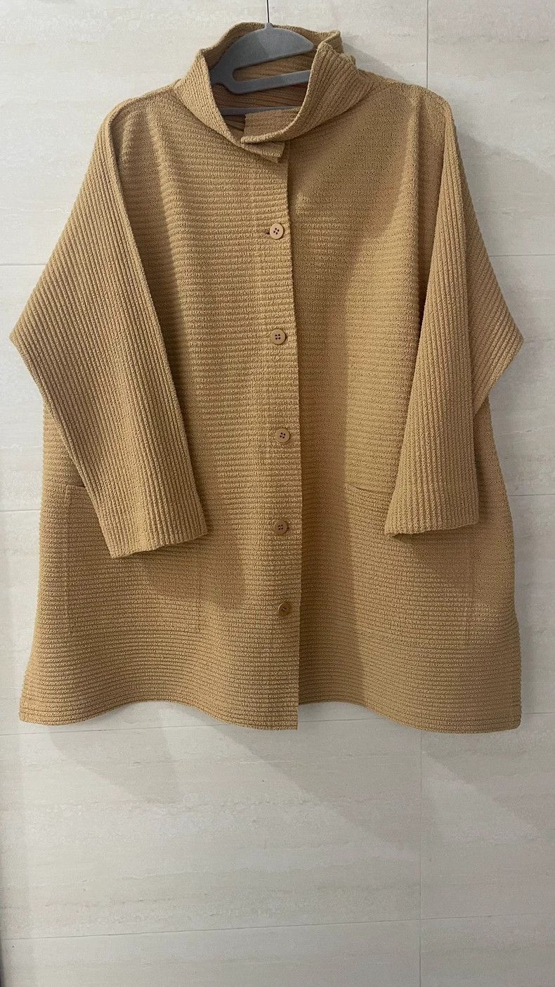 Issey Miyake Issey Miyake size:one size A coffee-yellow cardigan Size XS / US 0-2 / IT 36-38 - 1 Thumbnail