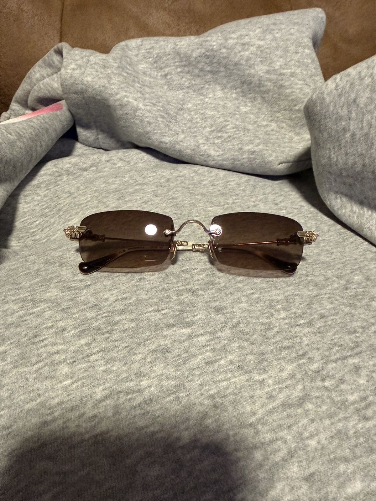 Chrome Hearts "Pills III" rimless sunglasses