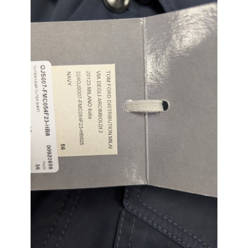 Tom Ford o1rshd1 Outerwear Outer Button up Shirt in Navy Size US XL / EU 56 / 4 - 22 Thumbnail