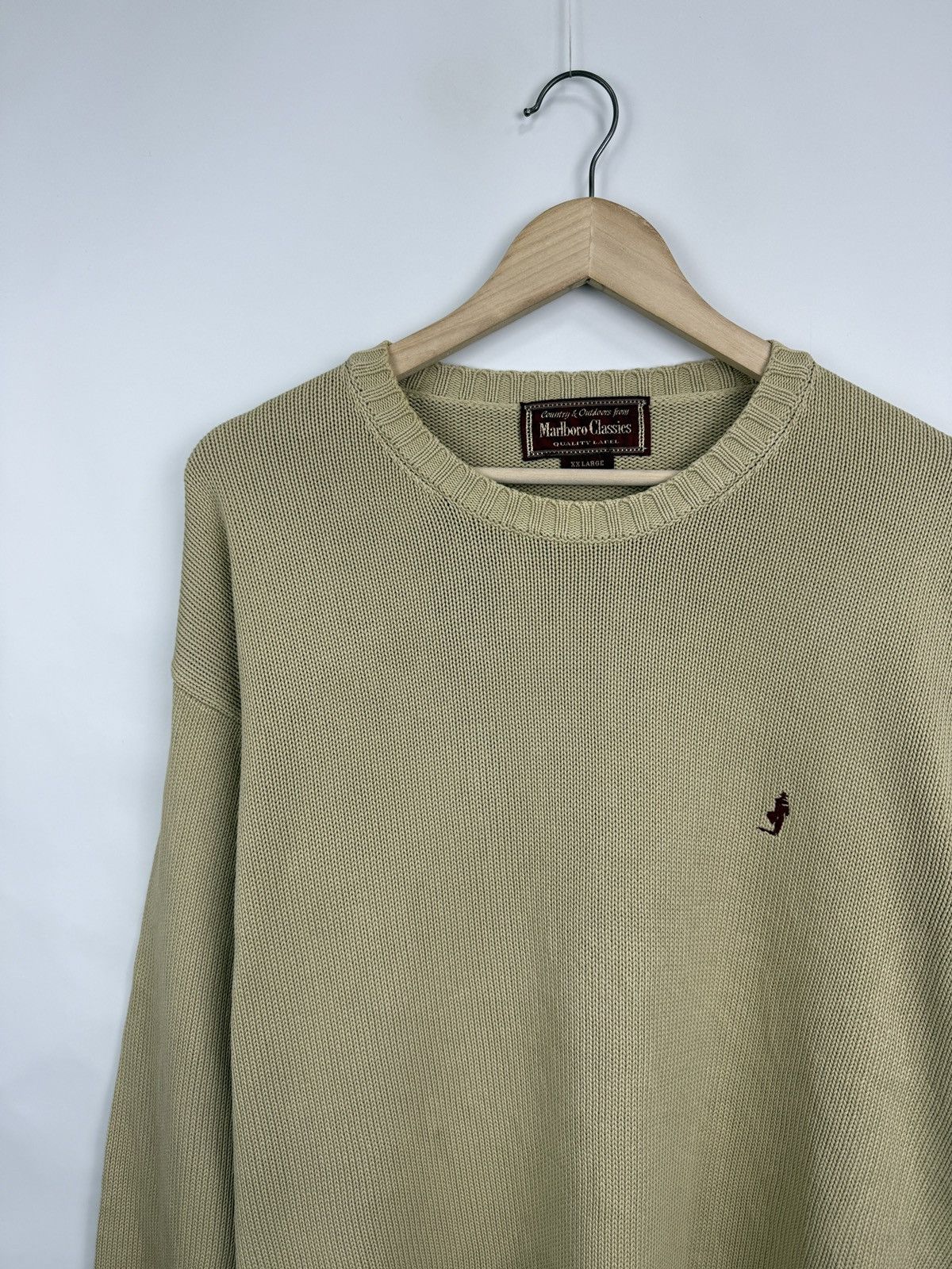 Marlboro 🇺🇸 Vintage 90s Marlboro Classics Knit Sweaters Rare Retro Size US XXL / EU 58 / 5 - 3 Thumbnail