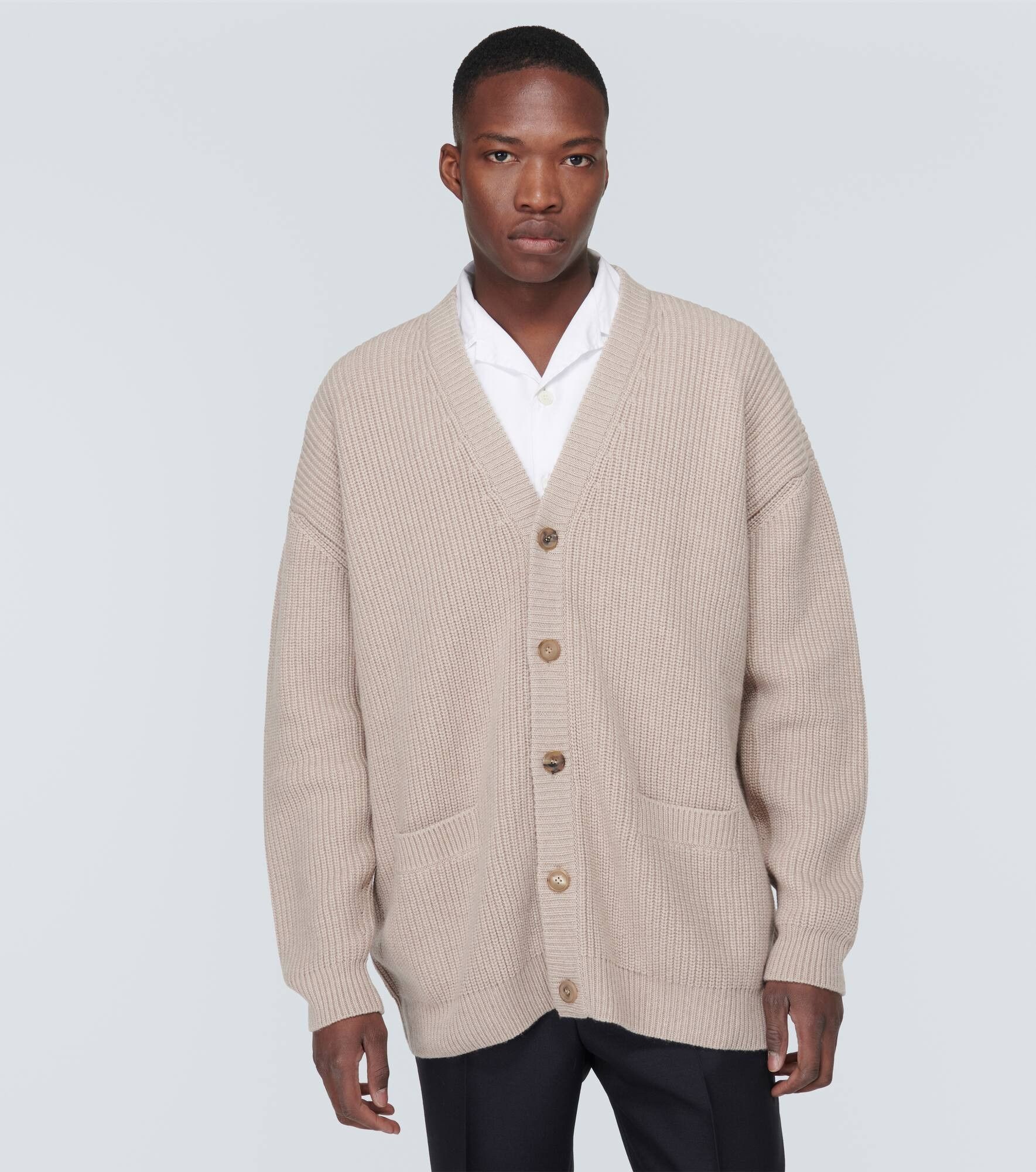 Prada o1bcso1str1025 Cashmere Cardigan in Beige Size US S / EU 44-46 / 1 - 3 Thumbnail