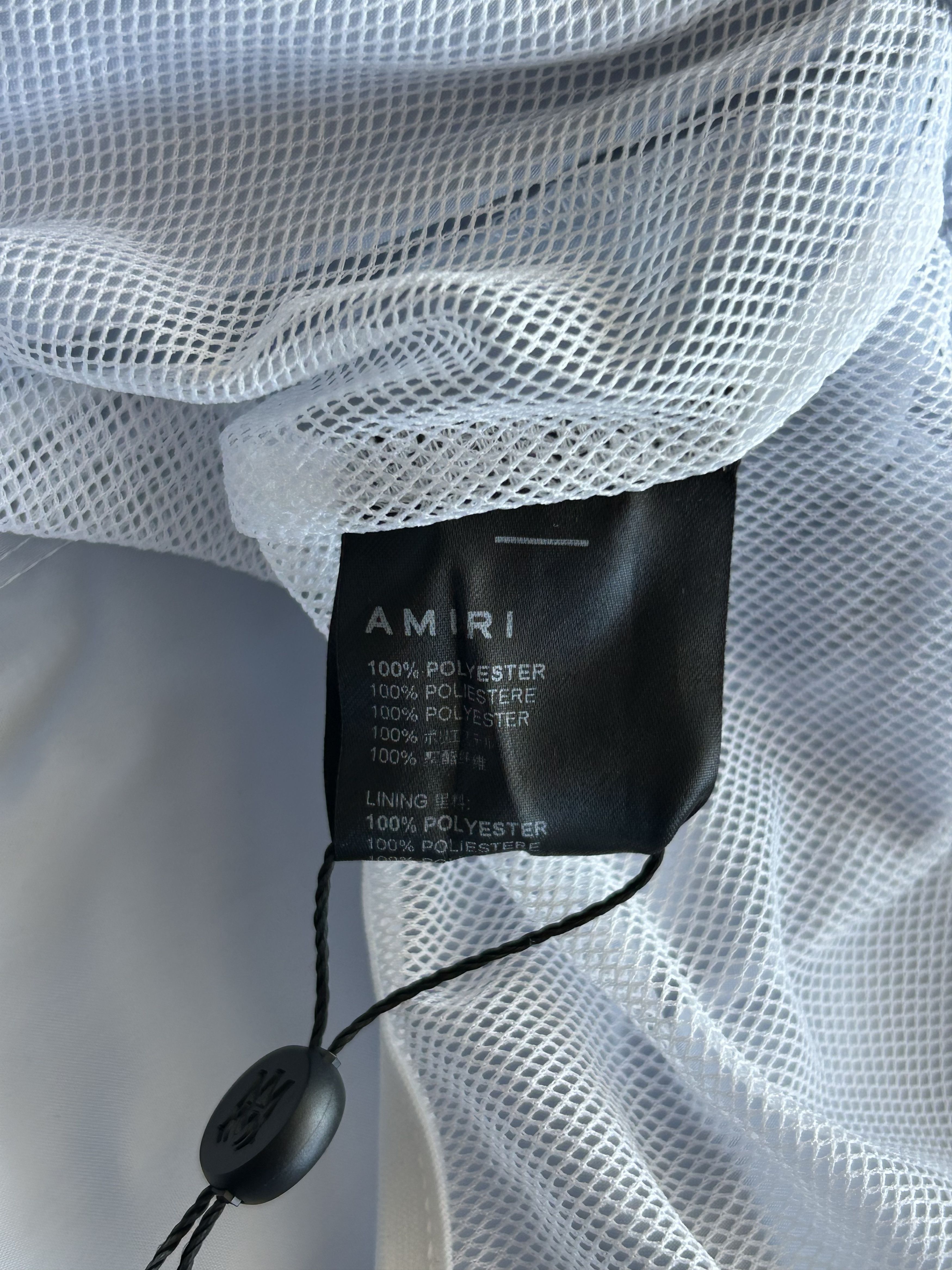 Amiri Amiri Grey Stack Logo Swimshorts Size US 40 / EU 56 - 4 Thumbnail